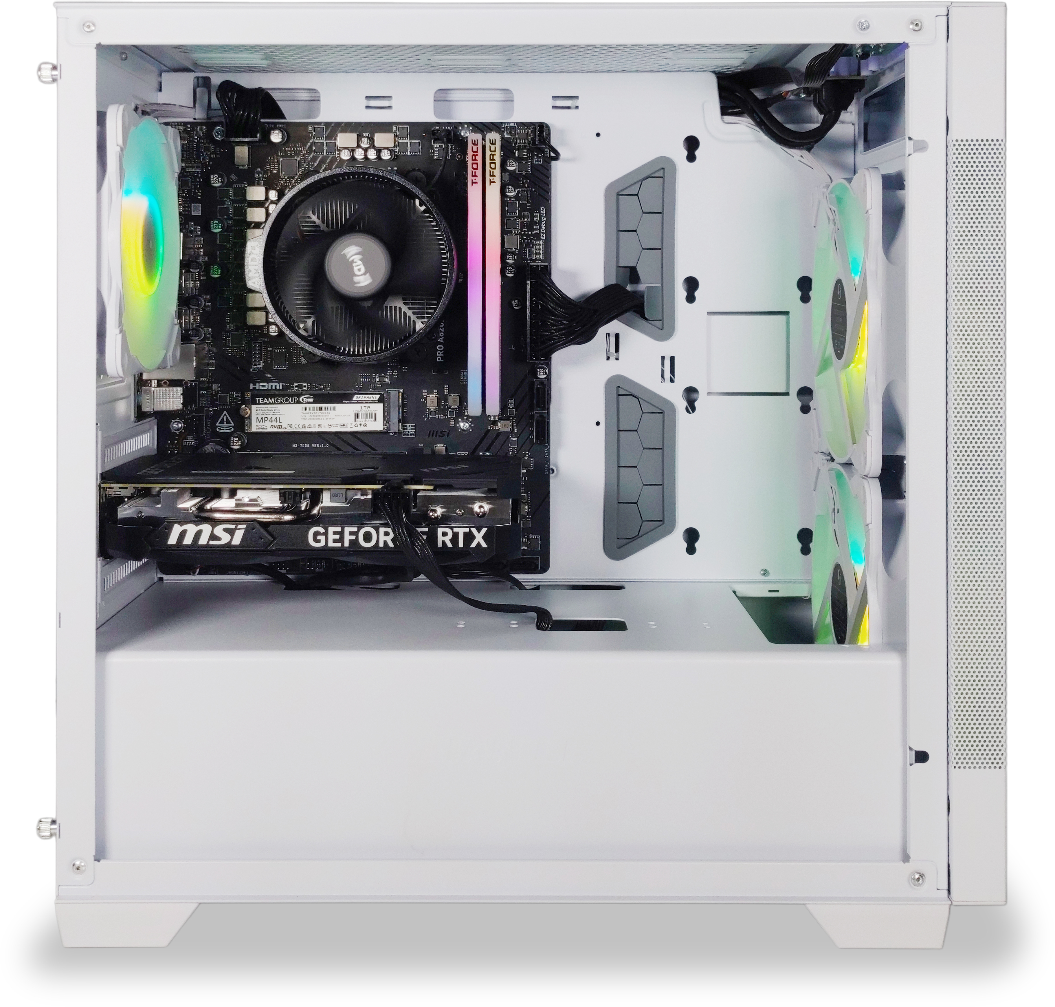 King Mod Systems - Ordenador King Mod Gamer-PC Ryzen 5 7500F 32GB DDR5 1TB RTX 4060 Ti W11