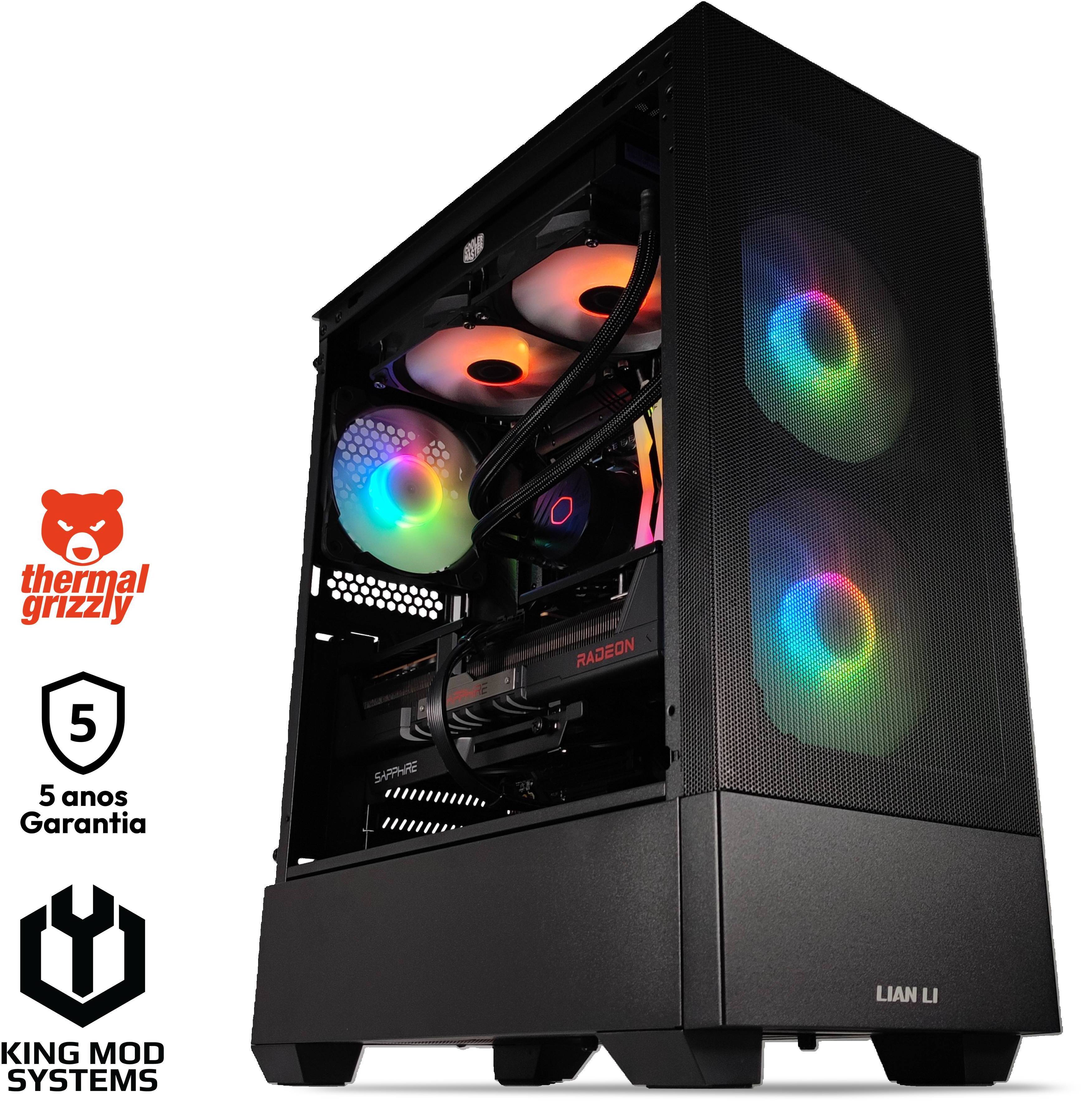 Ordenador King Mod Gamer-PC Ryzen 7 7800X3D 32GB DDR5 1TB RX 9070 XT WiFi W11