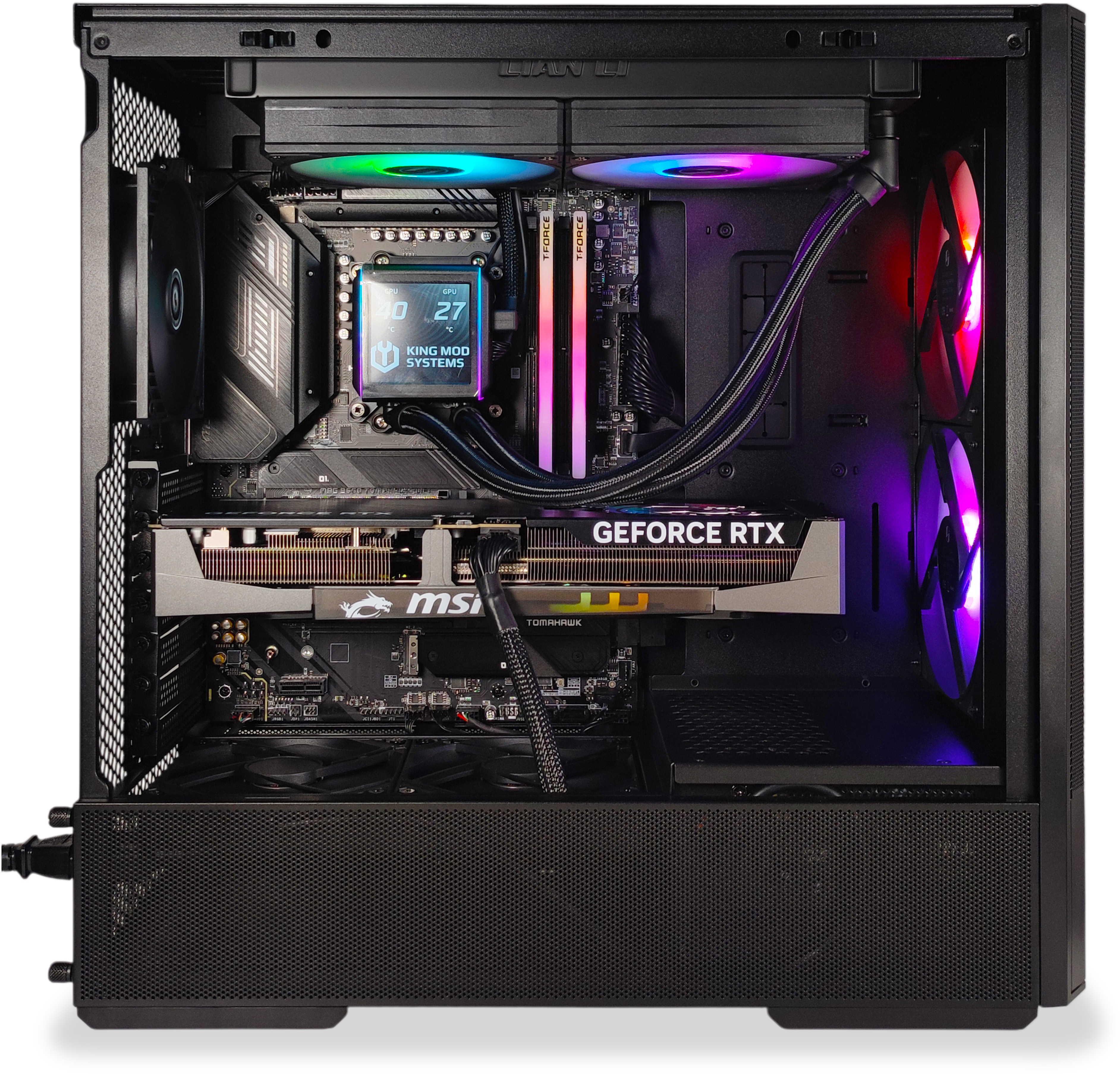 King Mod Systems - Ordenador King Mod Gamer-PC Ryzen 7 9800X3D 32GB DDR5 1TB RTX 5070 Ti WiFi W11