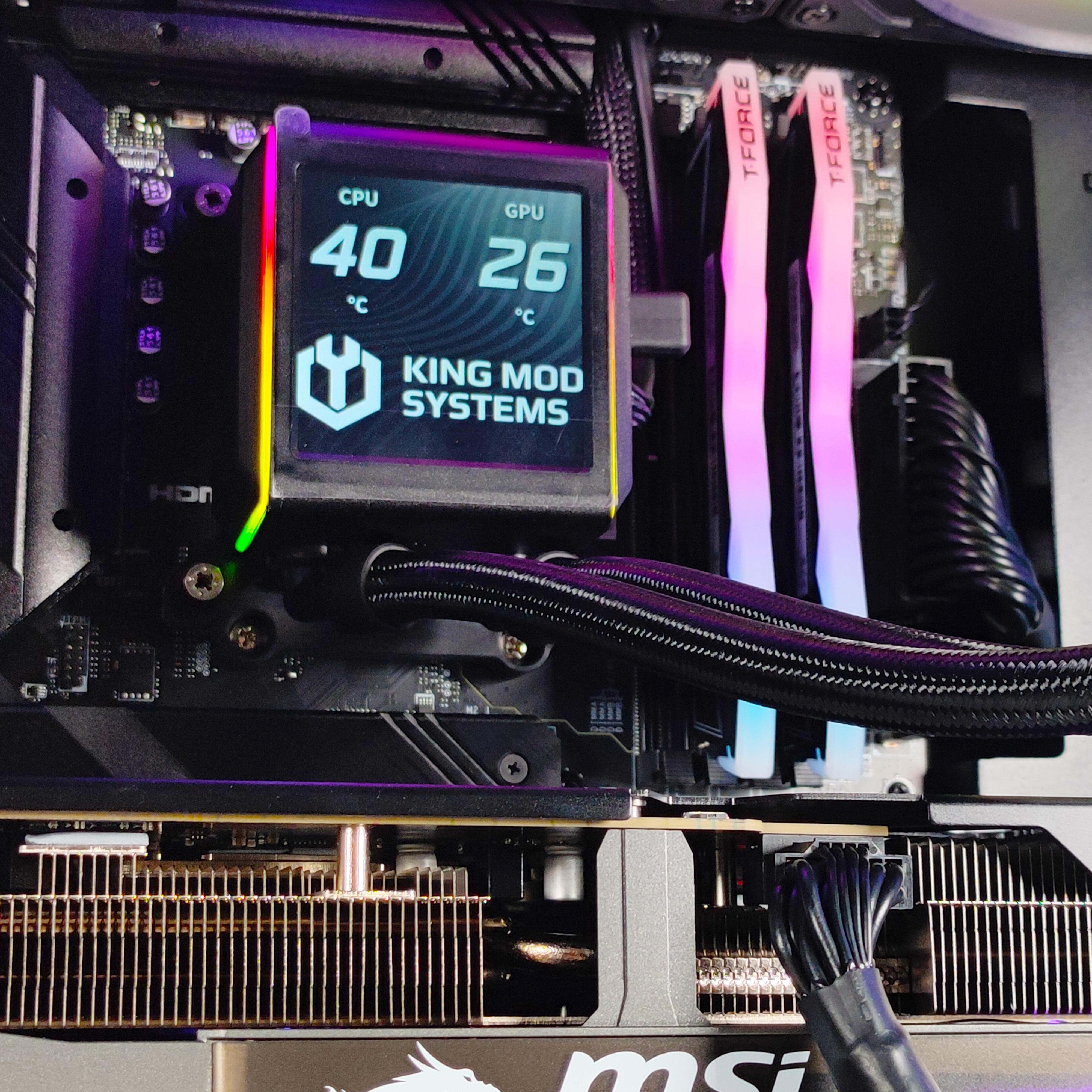 King Mod Systems - Ordenador King Mod Gamer-PC Ryzen 7 9800X3D 32GB DDR5 1TB RTX 5070 Ti WiFi W11