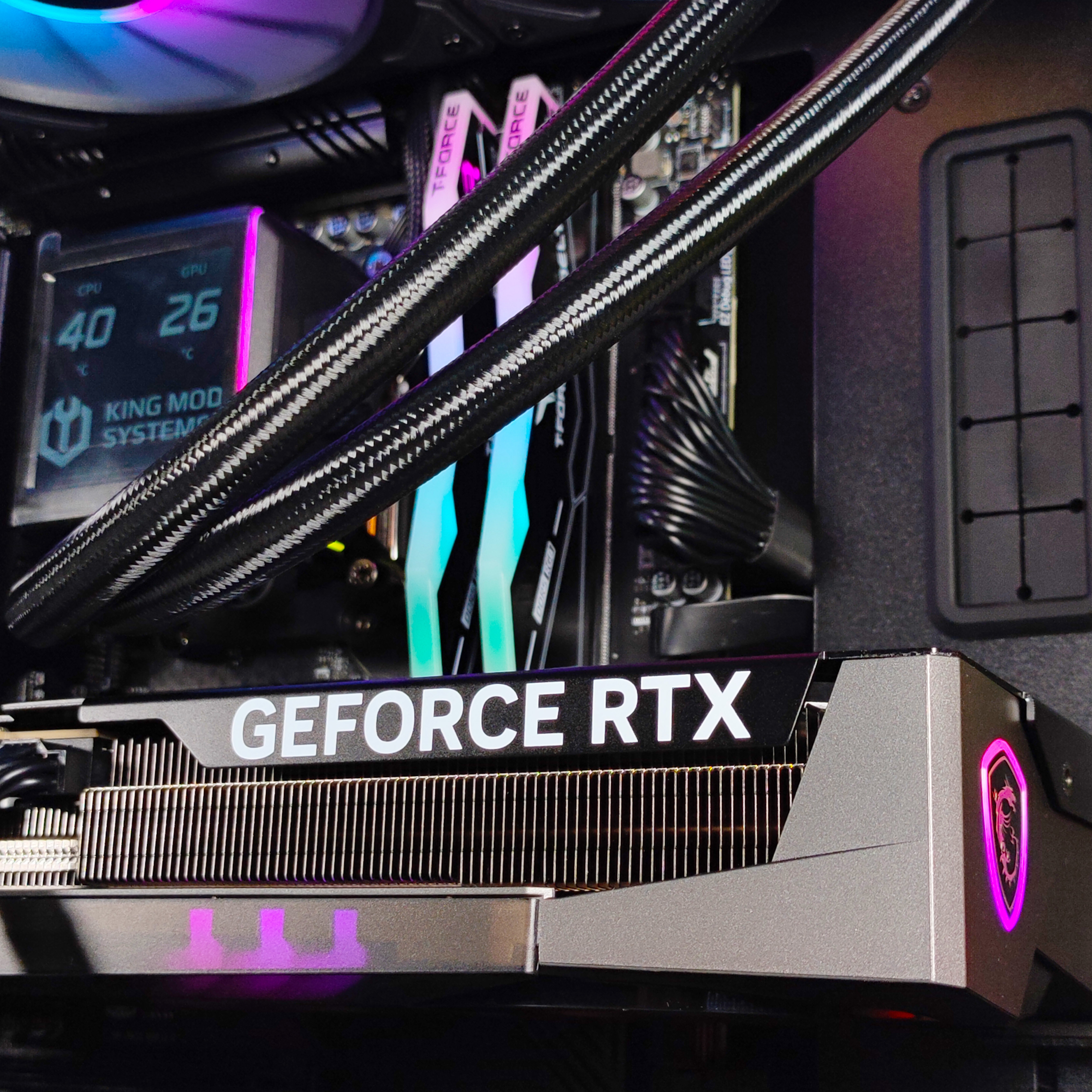 King Mod Systems - Ordenador King Mod Gamer-PC Ryzen 7 9800X3D 32GB DDR5 1TB RTX 5070 Ti WiFi W11