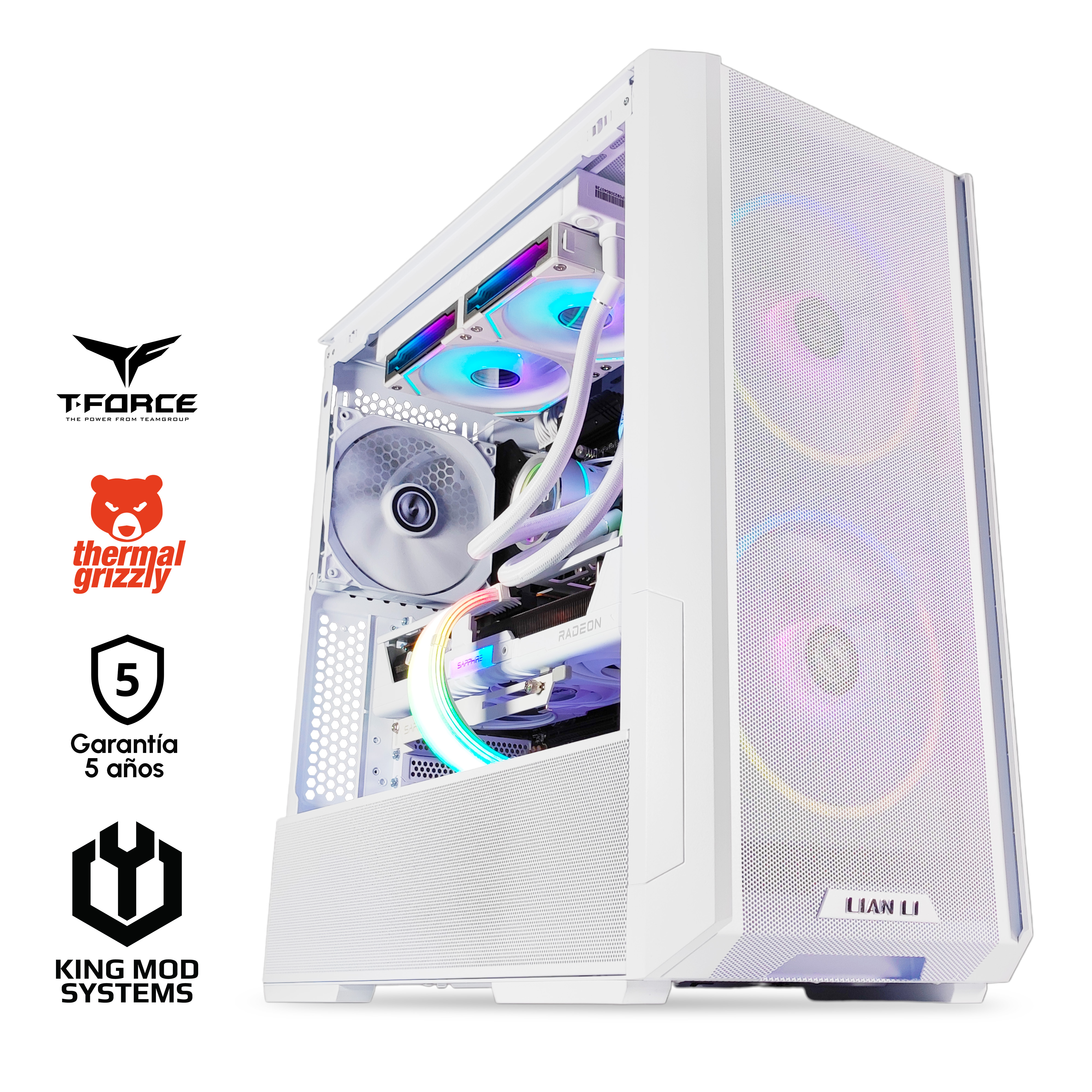 Ordenador King Mod Gamer-PC Ryzen 7 7800X3D 32GB DDR5 2TB RX 9070 XT WiFi W11