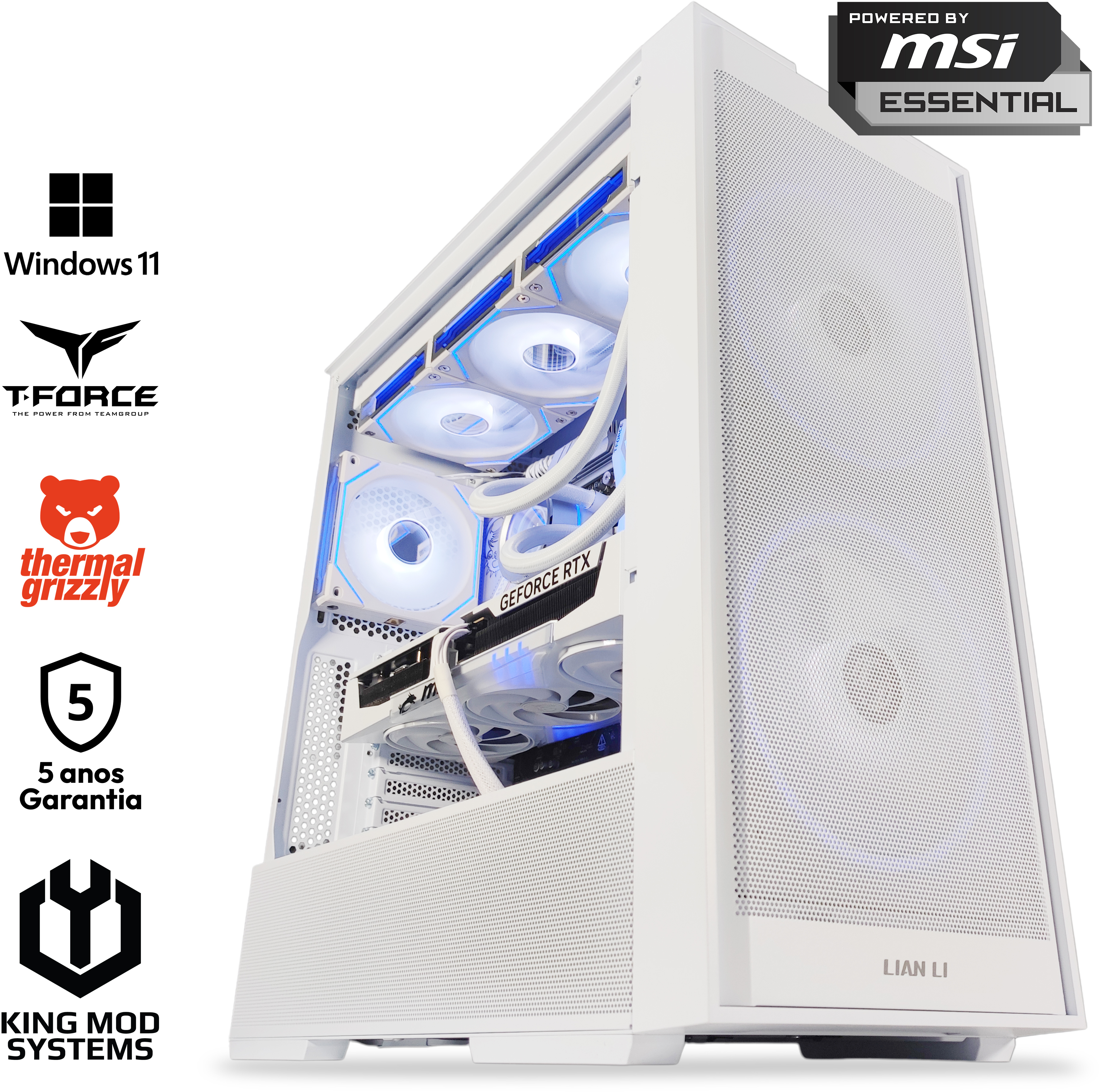 Picture of Picture of Ordenador King Mod Gamer-PC Ryzen 7 9800X3D 32GB DDR5 2TB RTX 5070 Ti WiFi W11