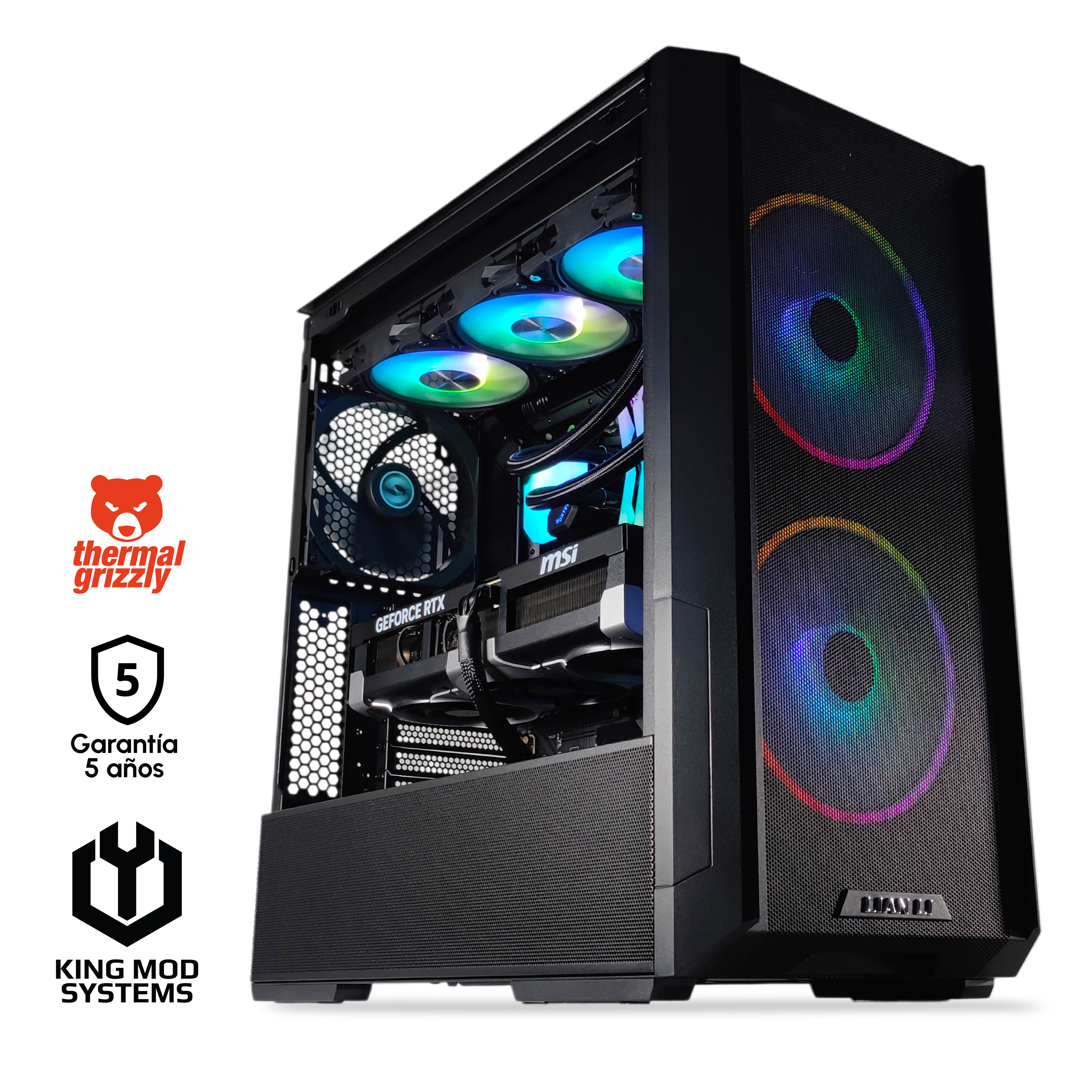 Ordenador King Mod Gamer-PC Ryzen 7 9800X3D 32GB DDR5 2TB RTX 5090 WiFi W11