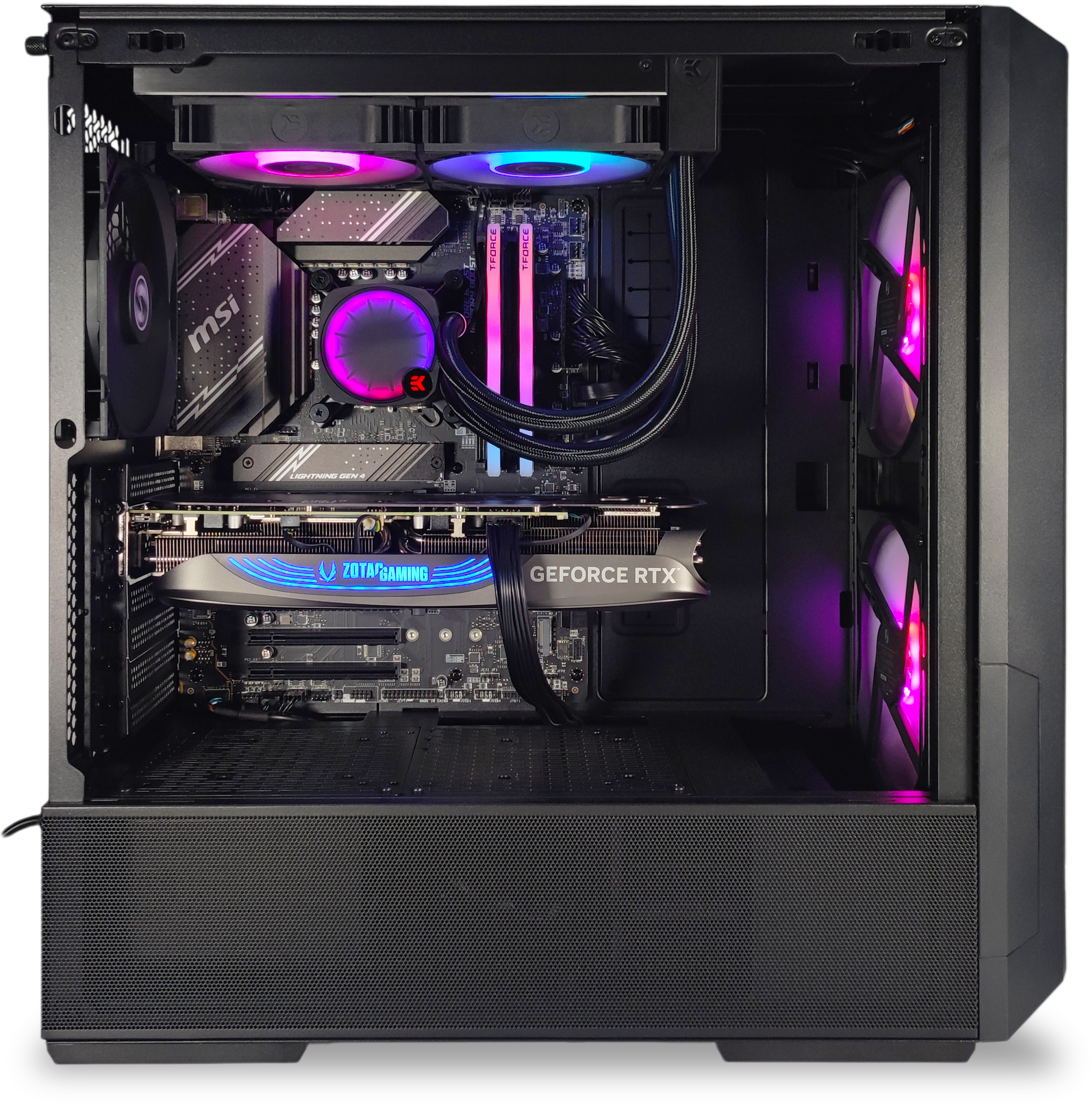 King Mod Systems - Ordenador King Mod Limited-PC Intel i5 14600KF 32GB DDR5 1TB RTX 4070 SUPER WiFi W11