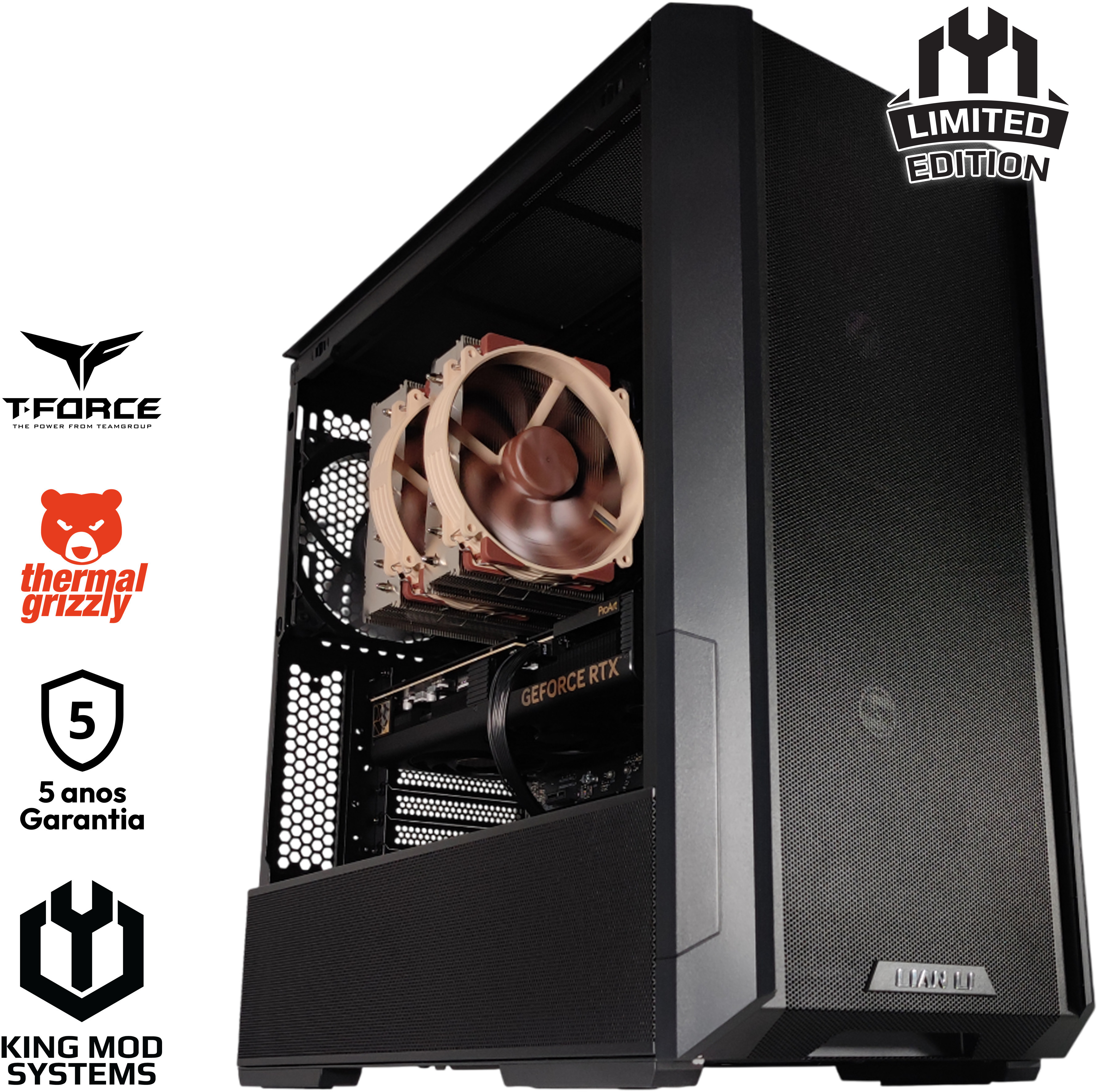 King Mod Systems - Ordenador King Mod Limited-PC Intel i7 14700F 64GB DDR5 2TB RTX 4080 SUPER WiFi W11