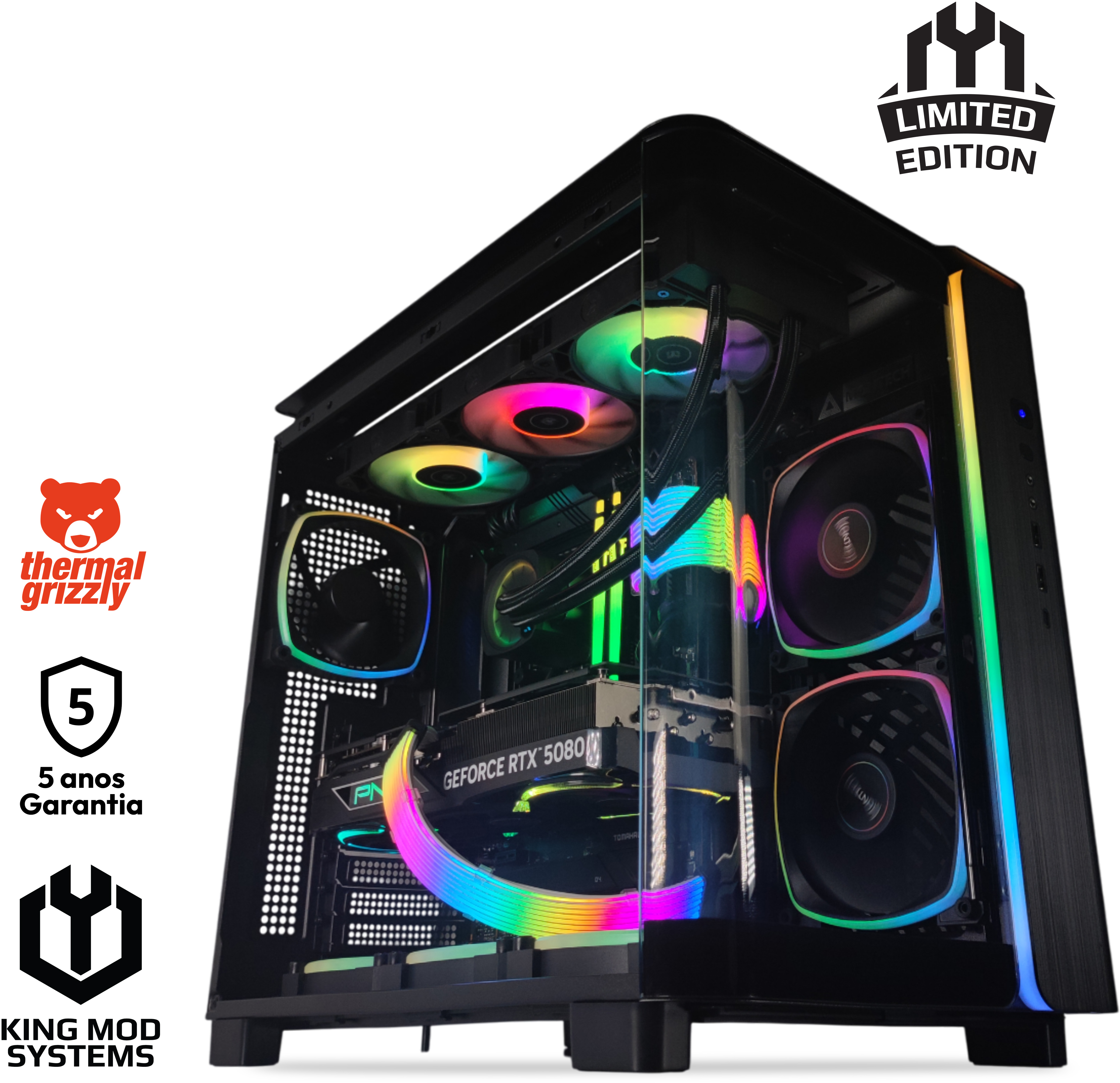 King Mod Systems - Ordenador King Mod Limited-PC Intel i9 14900K 64GB DDR5 2TB RTX 5080 WiFi W11