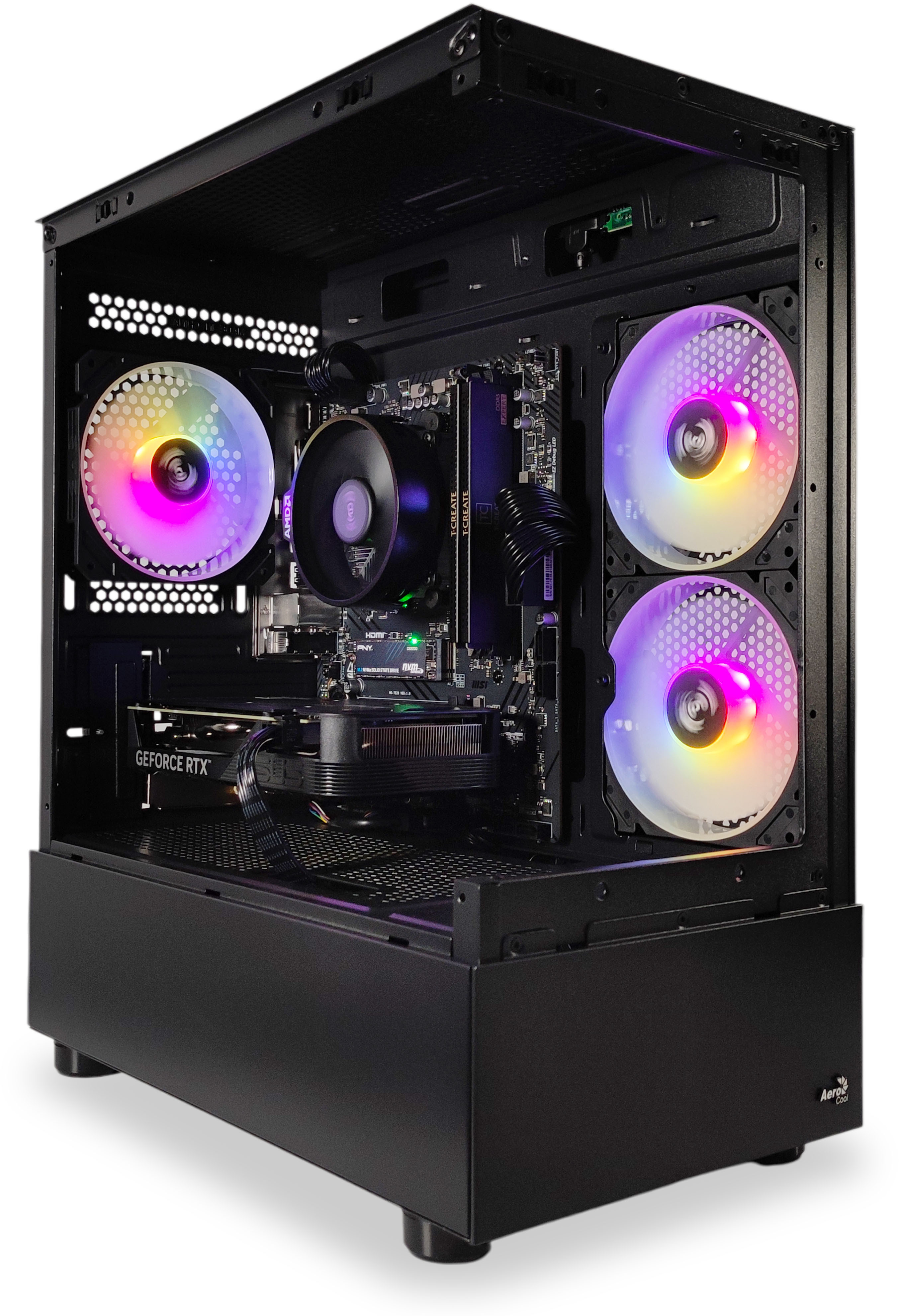 King Mod Systems - Ordenador King Mod Limited-PC Ryzen 5 7500F 32GB DDR5 1TB RTX 4060 WiFi W11