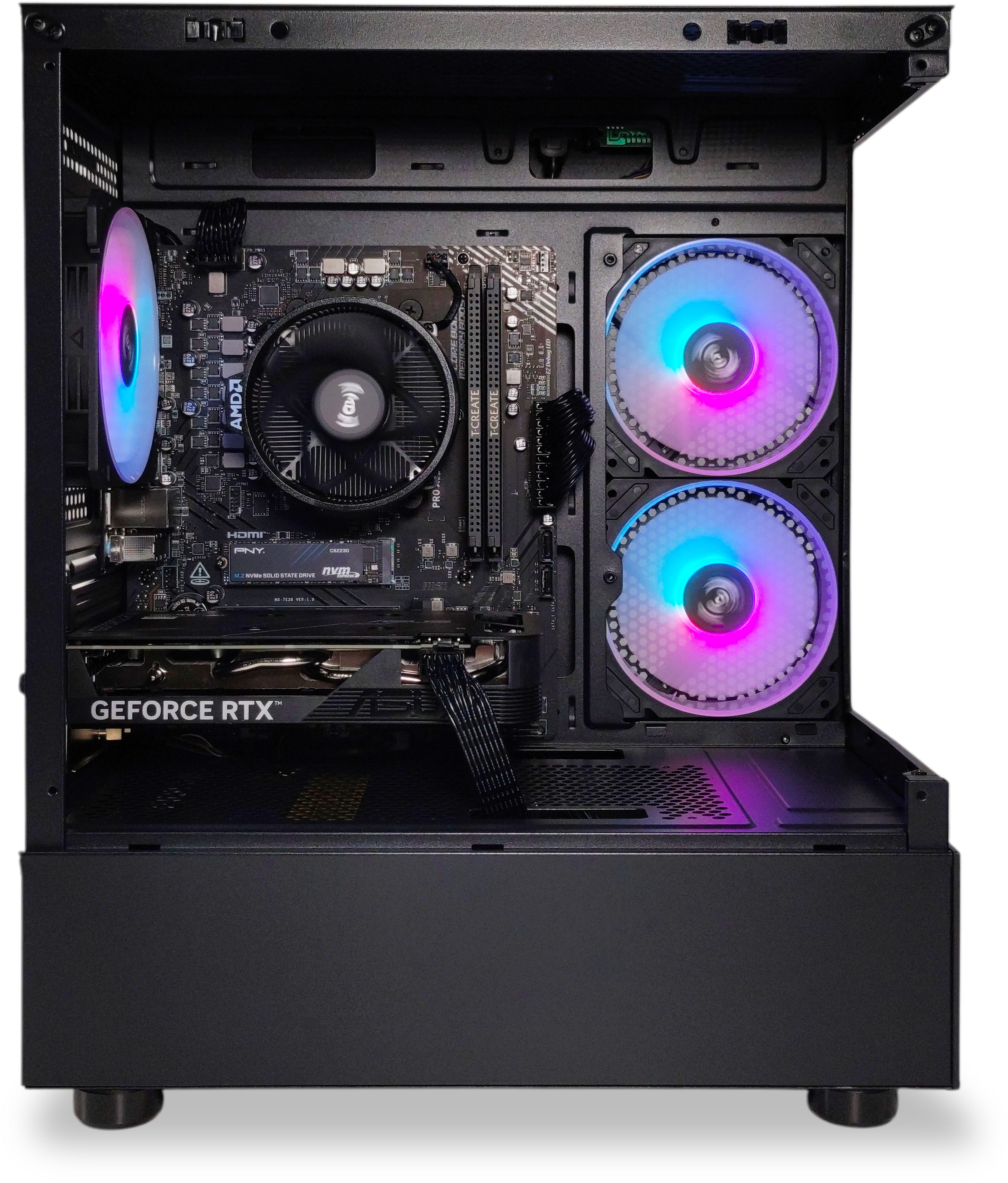 King Mod Systems - Ordenador King Mod Limited-PC Ryzen 5 7500F 32GB DDR5 1TB RTX 4060 WiFi W11