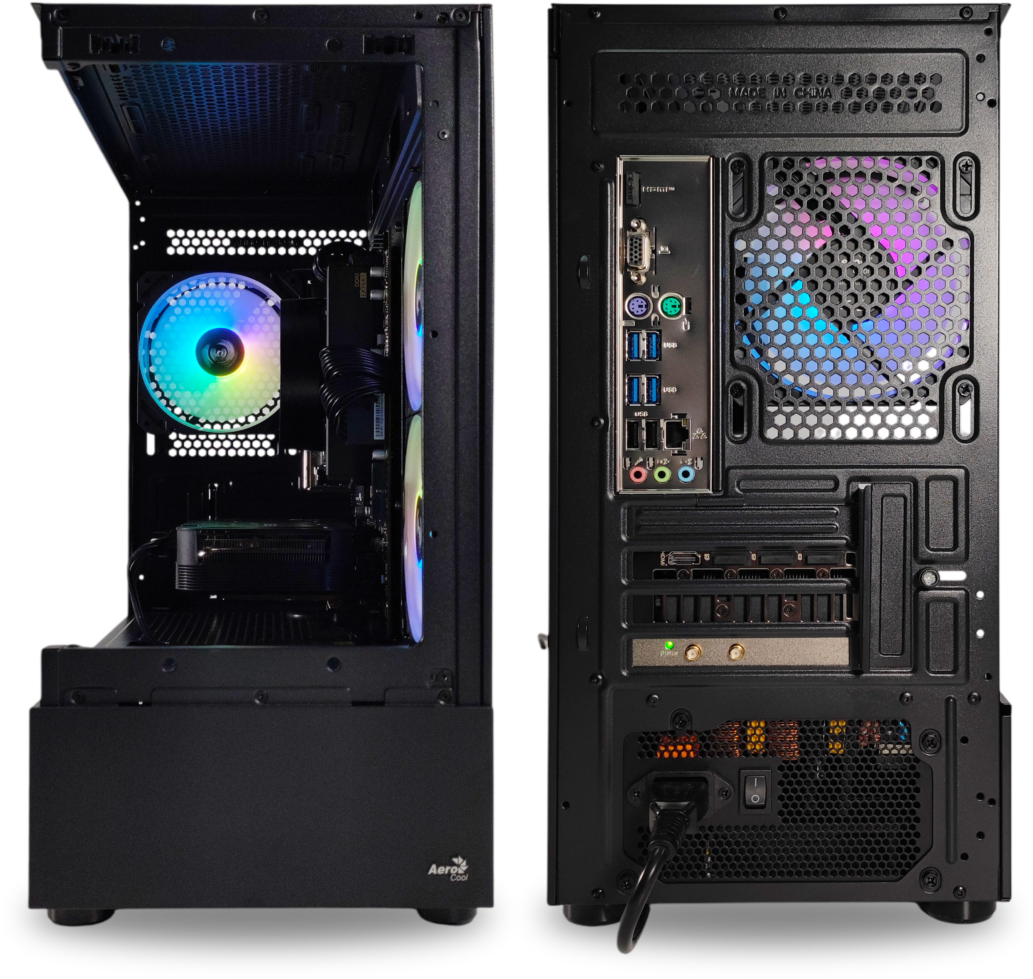 King Mod Systems - Ordenador King Mod Limited-PC Ryzen 5 7500F 32GB DDR5 1TB RTX 4060 WiFi W11