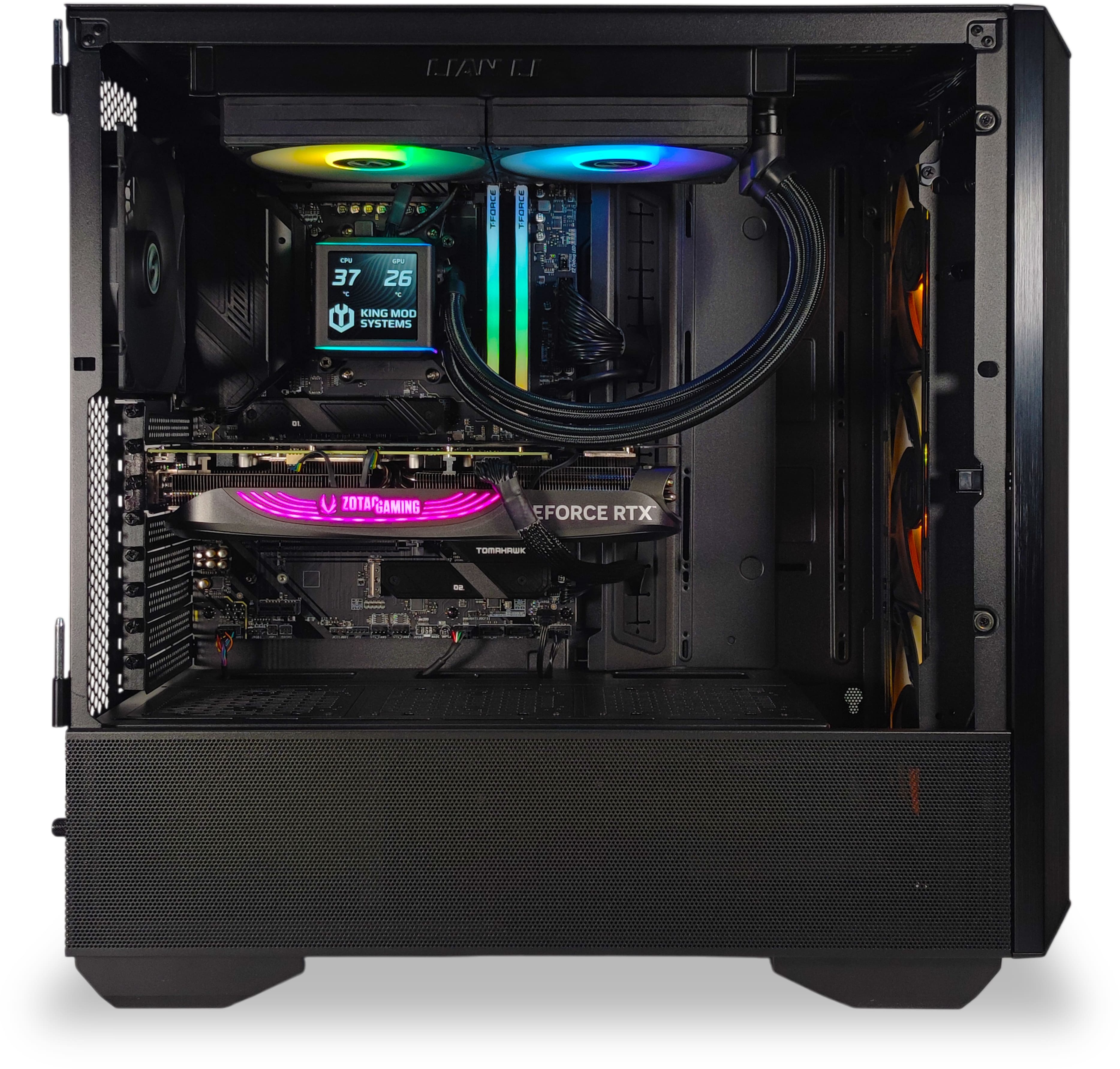 King Mod Systems - Ordenador King Mod Limited-PC Ryzen 7 9700X 32GB DDR5 1TB RTX 4070 Ti SUPER WiFi W11