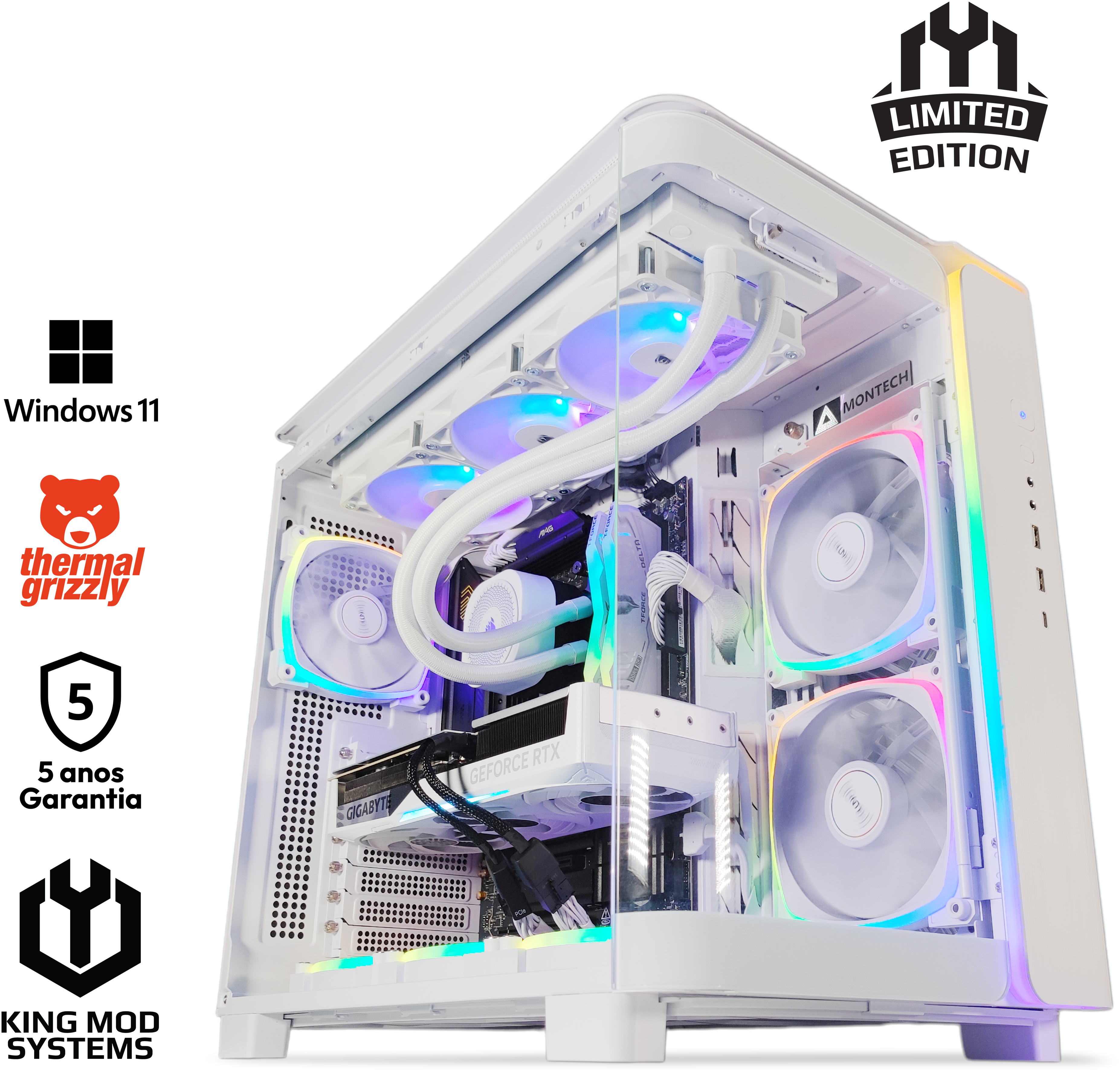Picture of Picture of Ordenador King Mod Limited-PC Ryzen 7 9800X3D 32GB DDR5 1TB RTX 5070 Ti WiFi W11