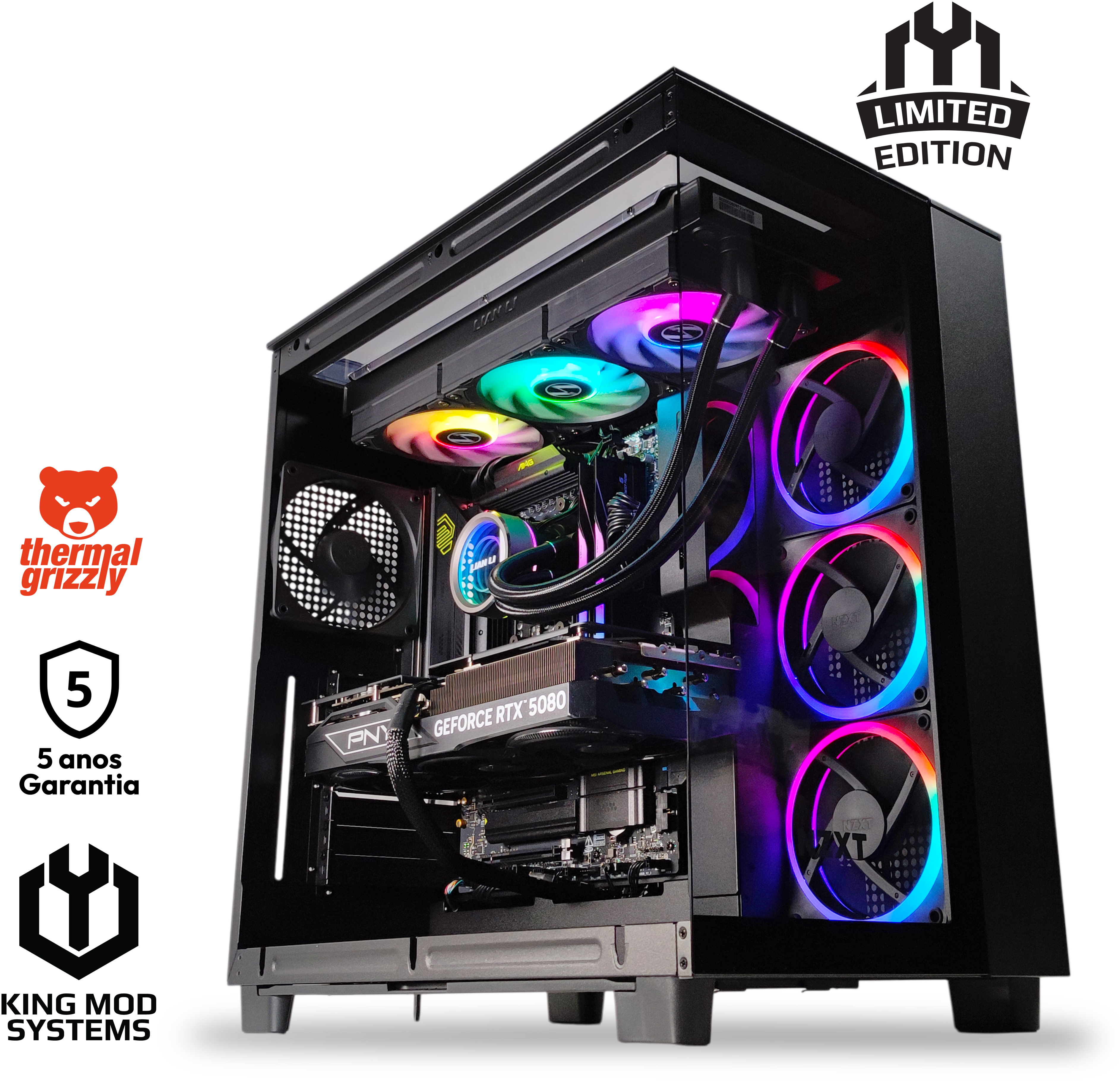 Ordenador King Mod Limited-PC Ryzen 7 9800X3D 64GB DDR5 1TB RTX 5080 WiFi W11