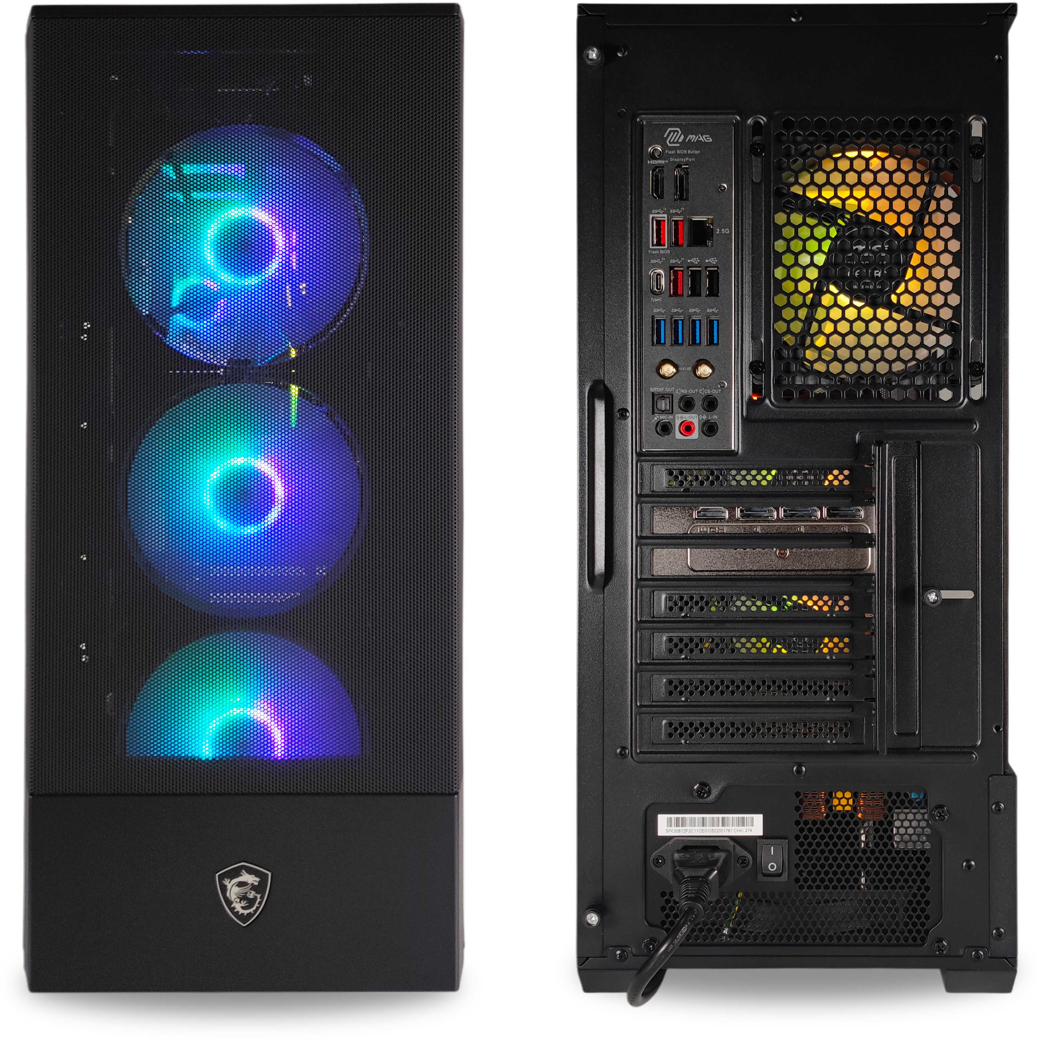King Mod Systems - Ordenador King Mod Gamer-PC Powered by MSI Ryzen 7 7800X3D 32GB DDR5 1TB RTX 5070 WiFi W11