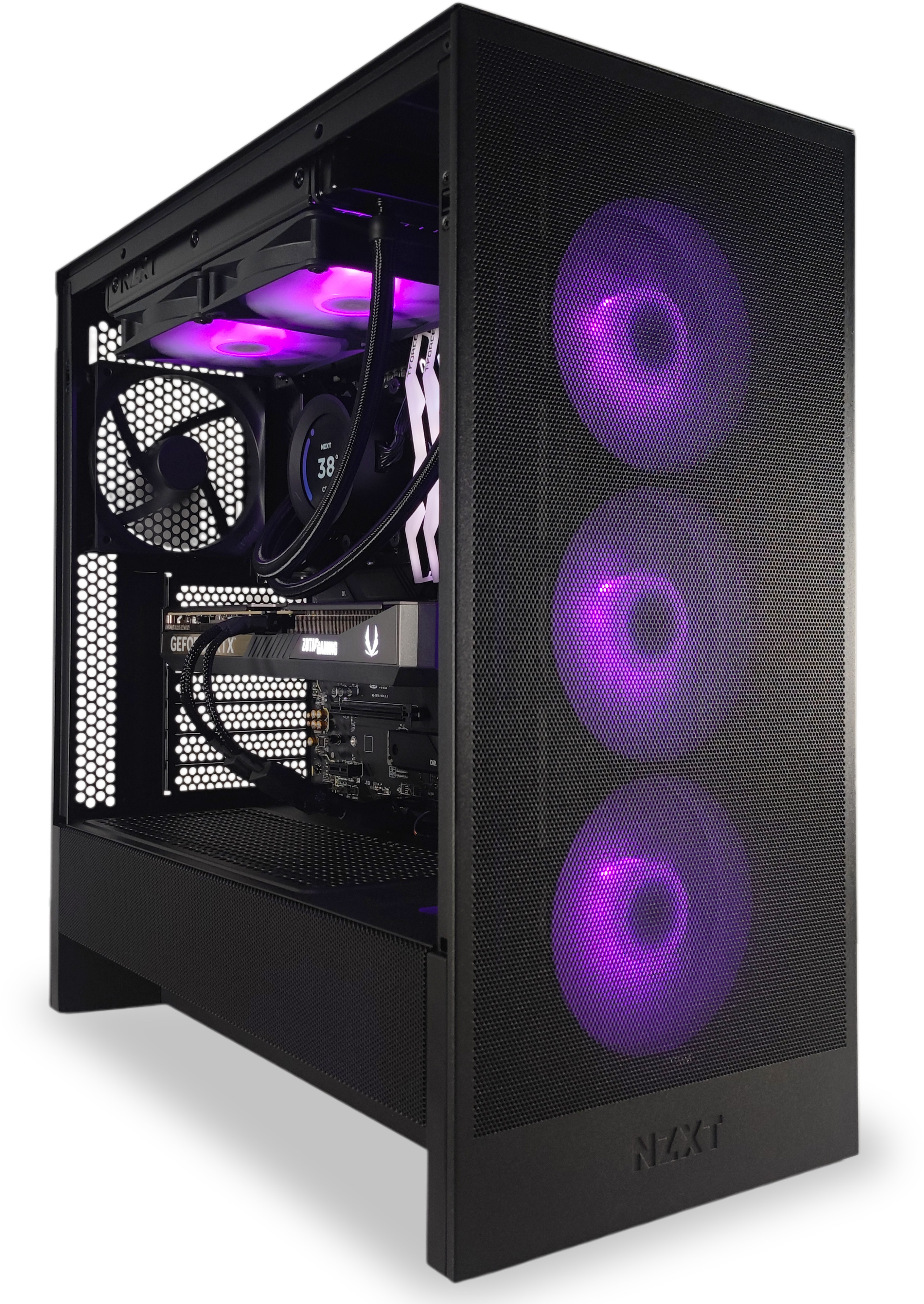 King Mod Systems - Ordenador King Mod Gamer-PC NZXT Ryzen 5 9600X 32GB DDR5 1TB RTX 5070 WiFi W11