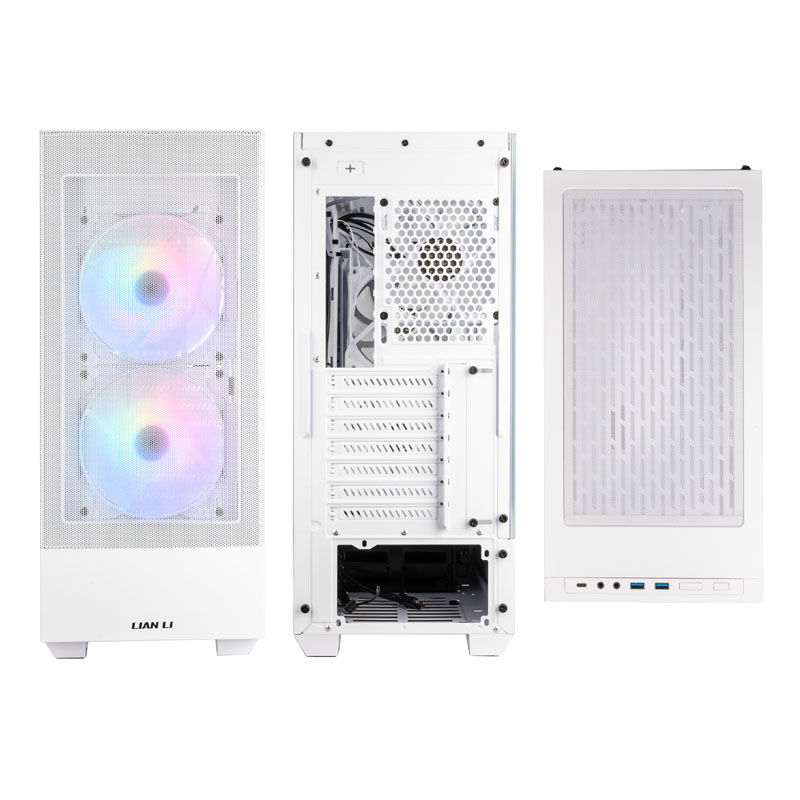 Lian Li - Caja ATX Lian Li Lancool 205 Mesh-C Blanca Vidrio Templado