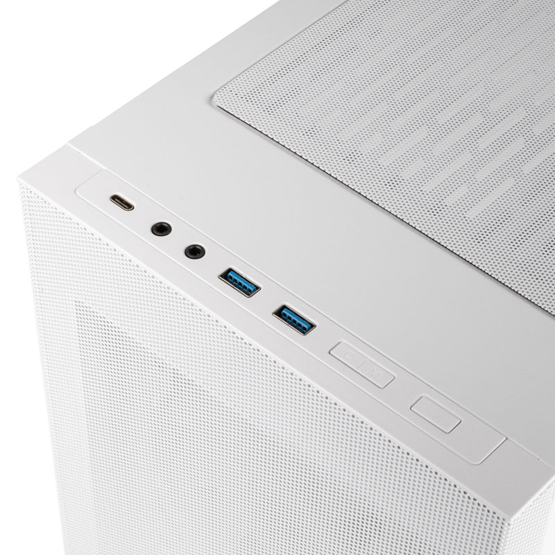 Lian Li - Caja ATX Lian Li Lancool 205 Mesh-C Blanca Vidrio Templado