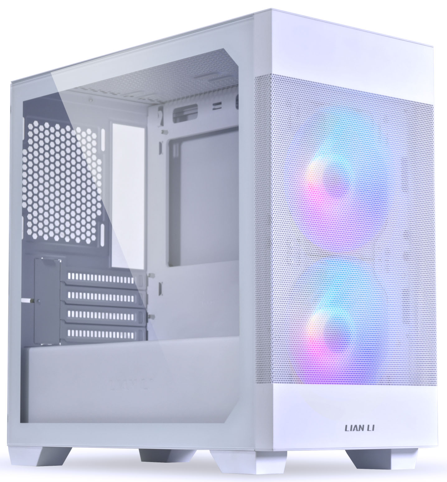 Lian Li - Caja Micro-ATX Lian Li Lancool 205M Mesh Snow Vidrio Templado