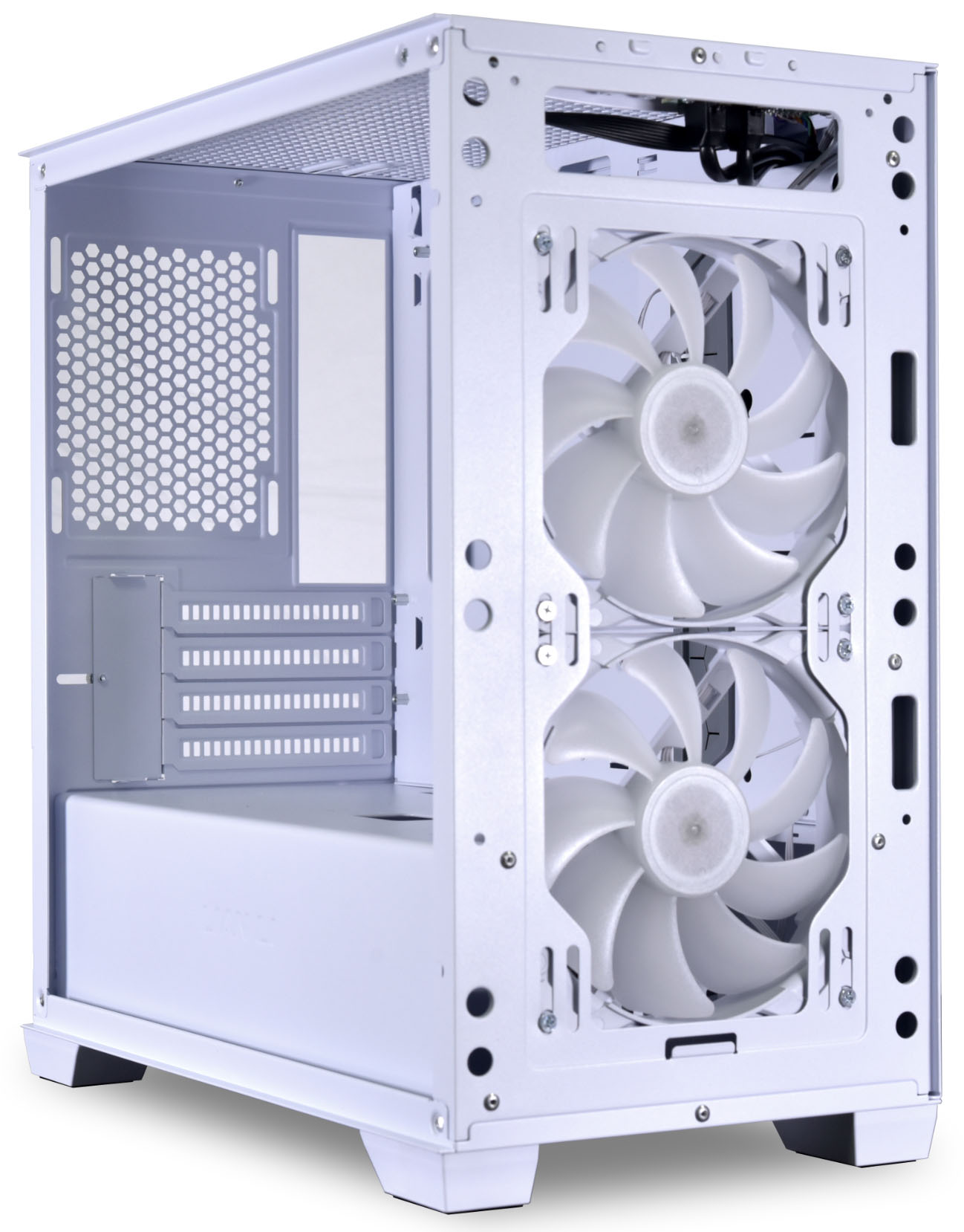 Lian Li - Caja Micro-ATX Lian Li Lancool 205M Mesh Snow Vidrio Templado