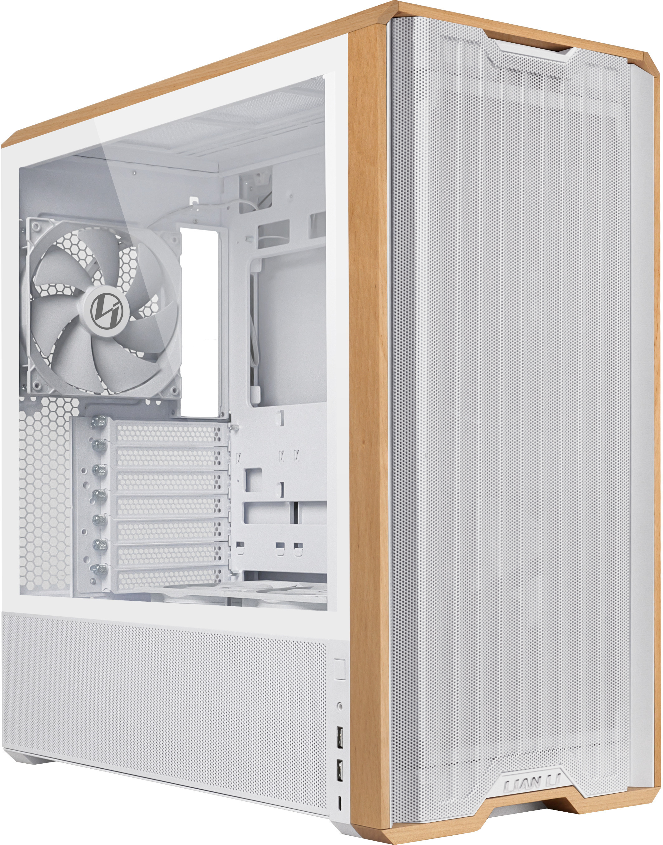 Caja ATX Lian Li Lancool 217 Blanca Vidrio Templado