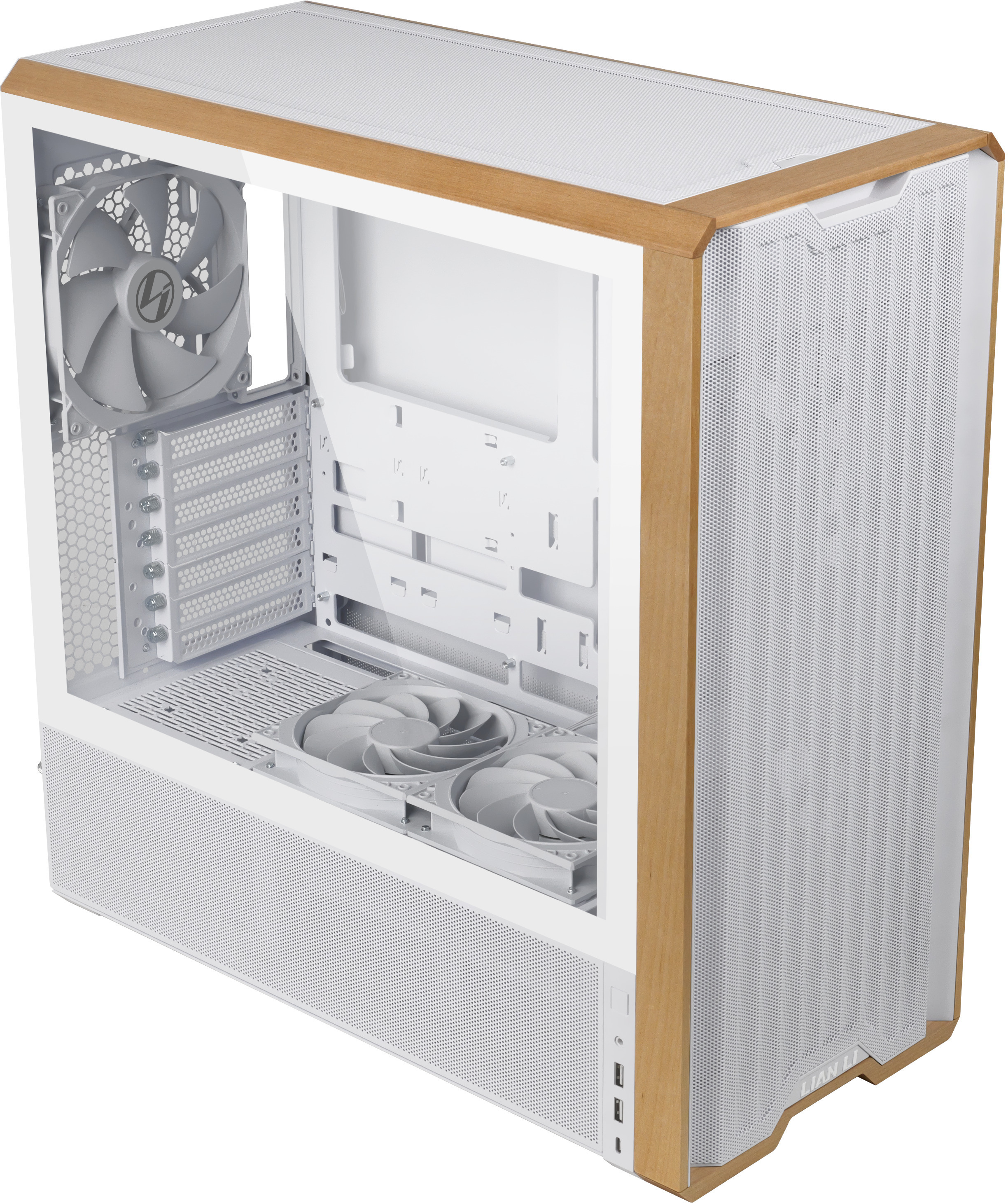 Lian Li - Caja ATX Lian Li Lancool 217 Blanca Vidrio Templado