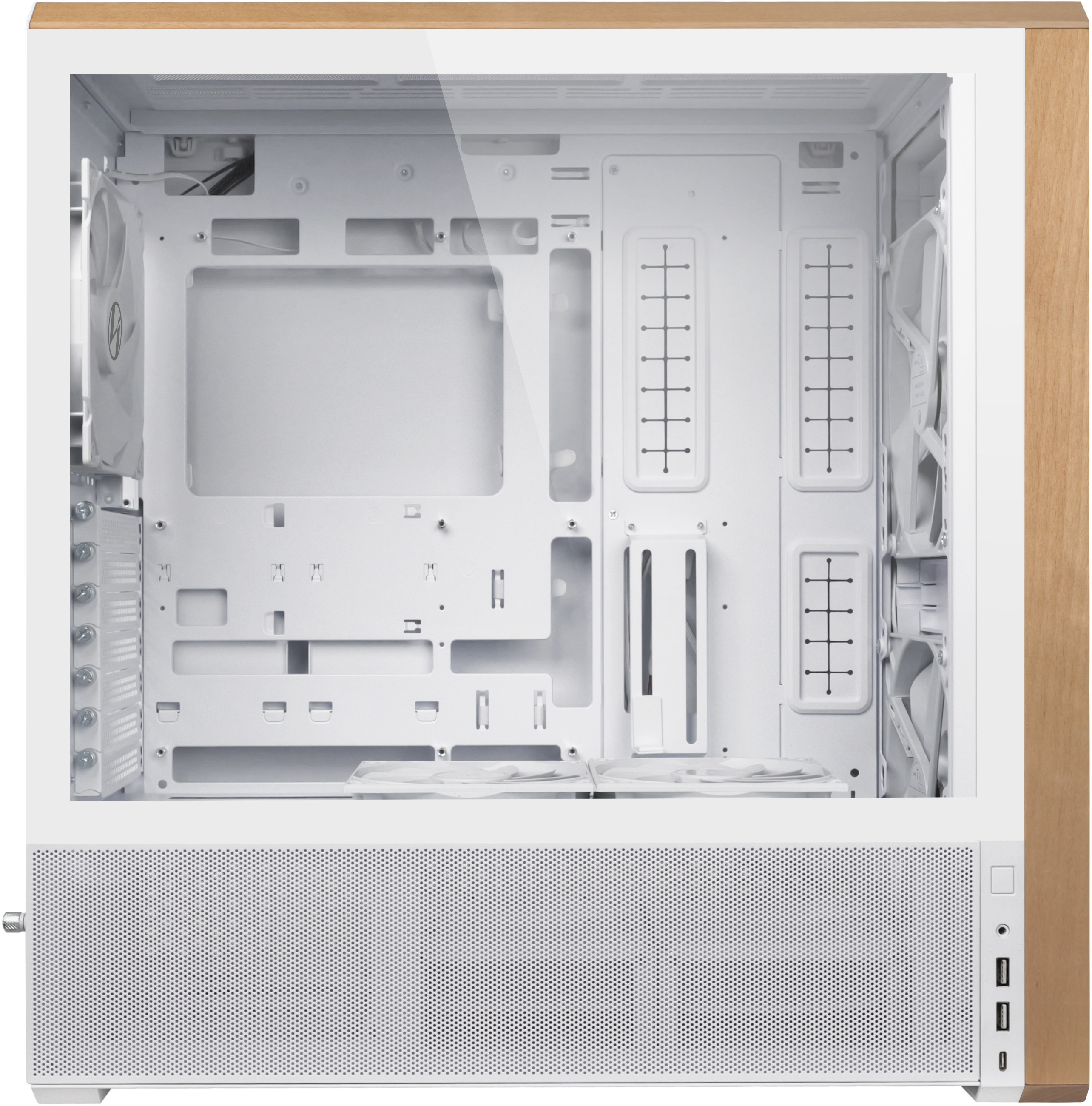 Lian Li - Caja ATX Lian Li Lancool 217 Blanca Vidrio Templado