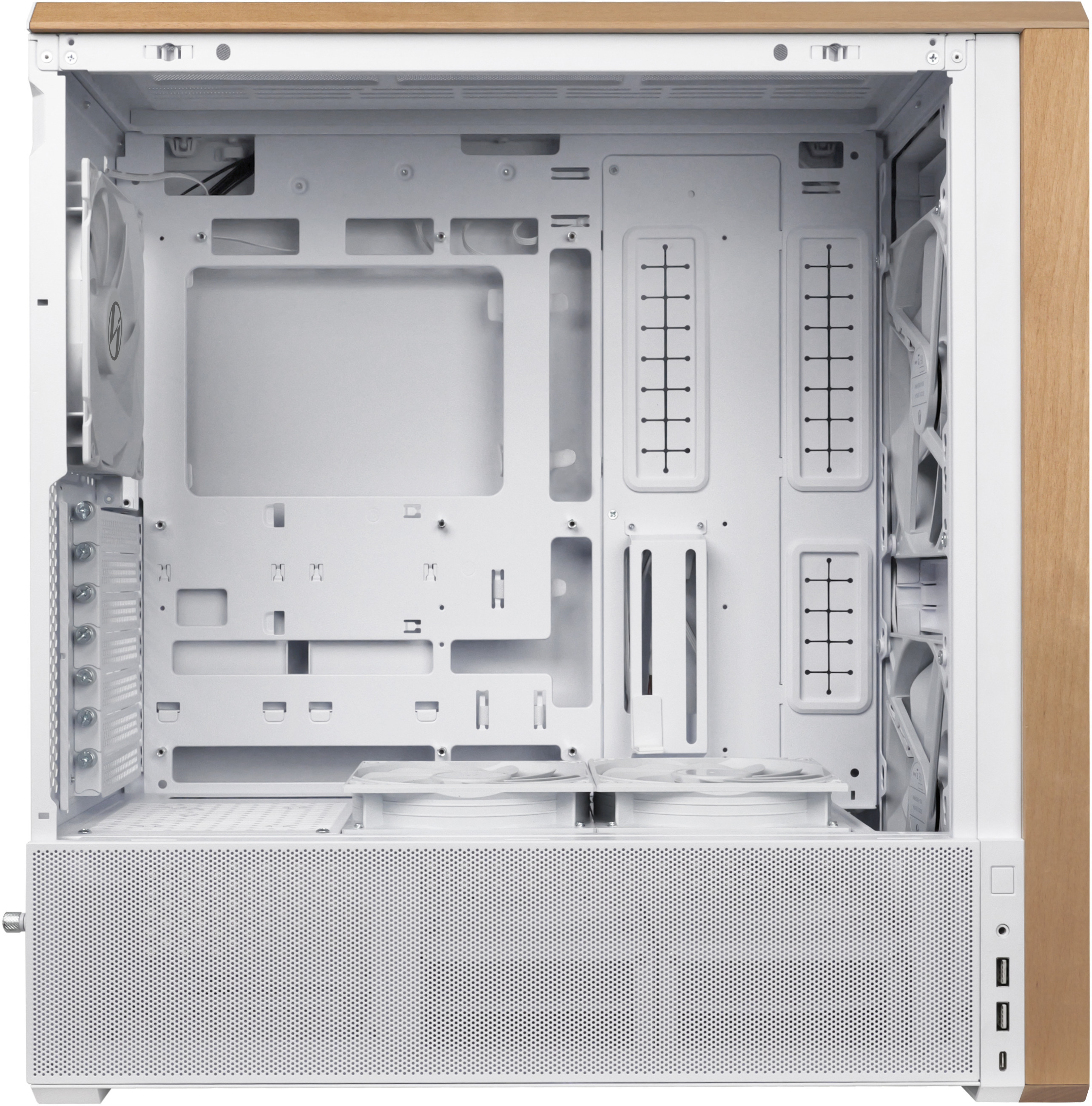 Lian Li - Caja ATX Lian Li Lancool 217 Blanca Vidrio Templado