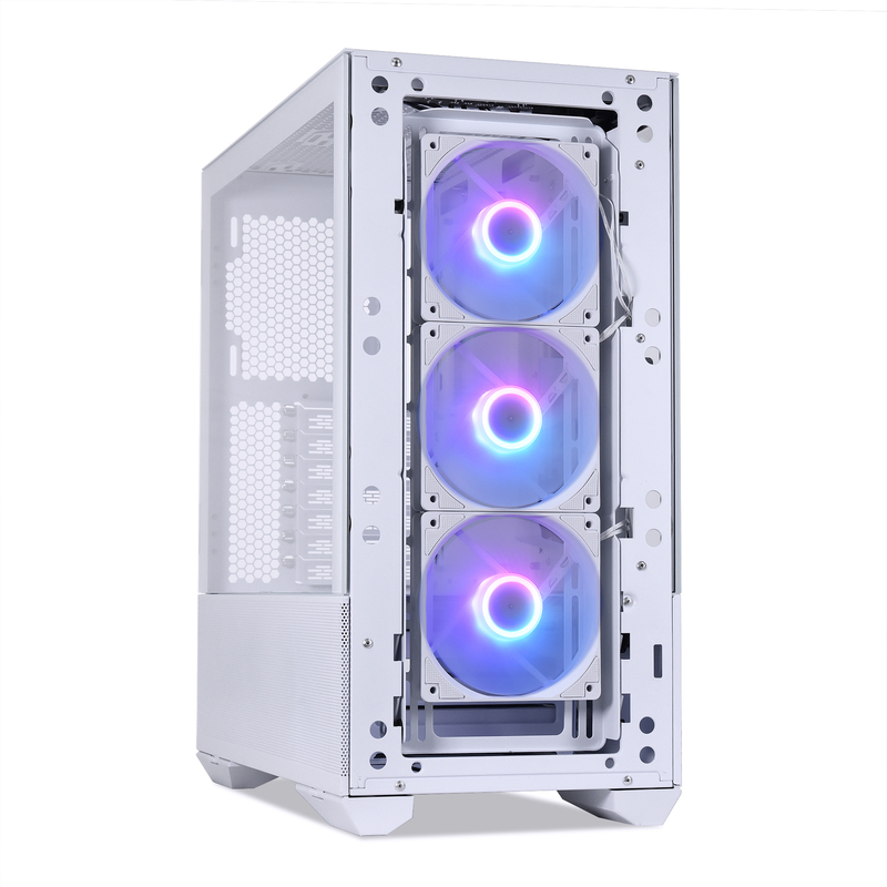 Lian Li - Caja ATX Lian Li Lancool II Mesh C RGB Snow Edition Blanca Vidrio Templado