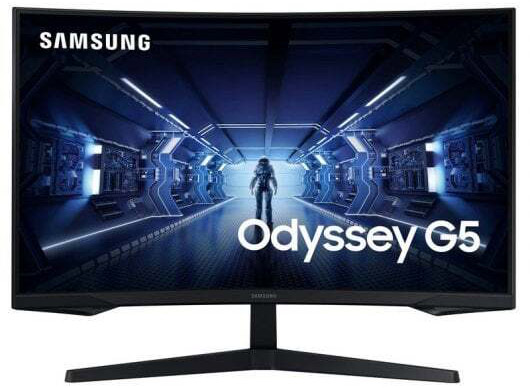 Samsung - Monitor Curvo Samsung Odyssey 27" G5 G55T VA WQHD 144Hz 1ms FreeSync Premium