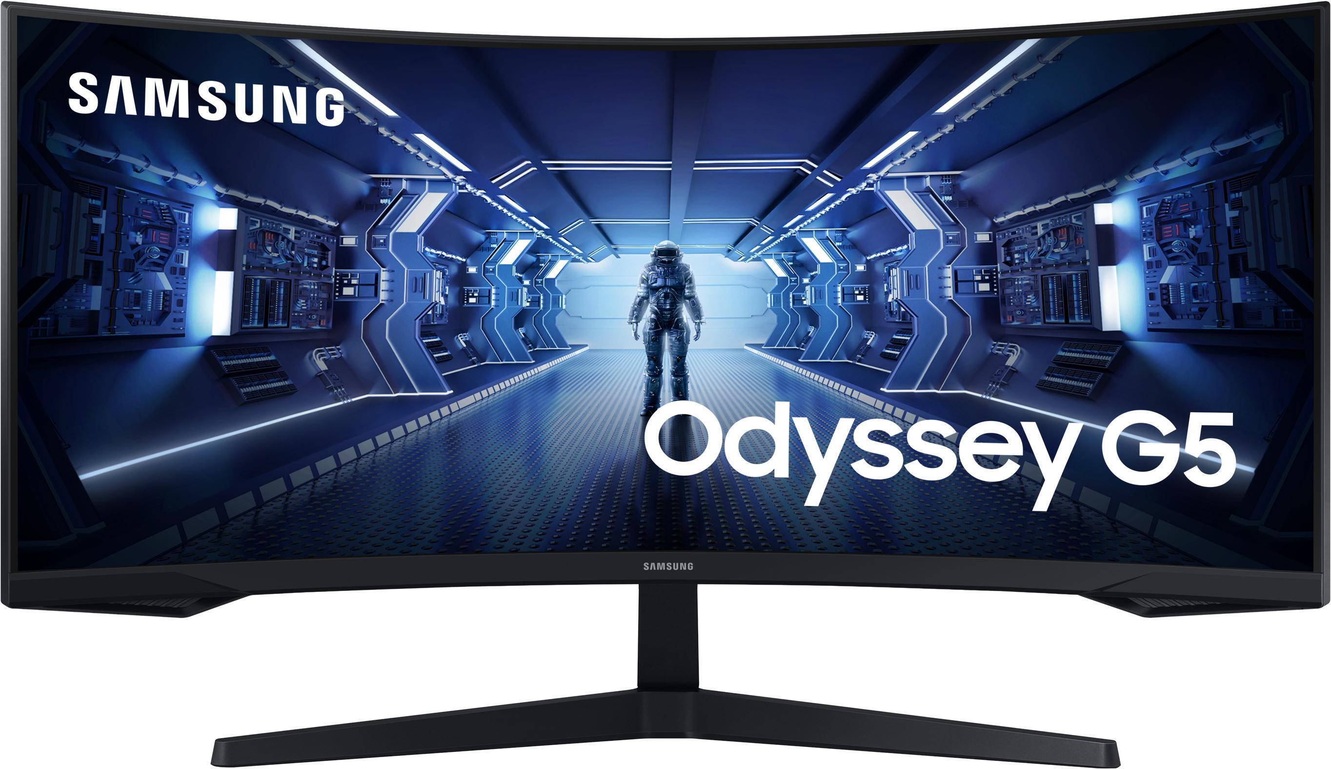 Samsung - Monitor Curvo Samsung Odyssey G5 34" G5 VA UWQHD 165Hz 1ms FreeSync