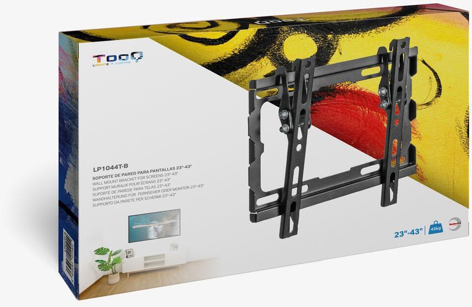 Tooq - ** B Grade ** Soporte de Pared Tooq Tilt 23" a 43" Max. 45Kg Negro