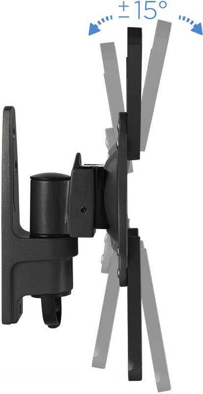 Tooq - Soporte de Pared Tooq Tilt e GiRatónrio 10" a 32" Max. 20kg Negro