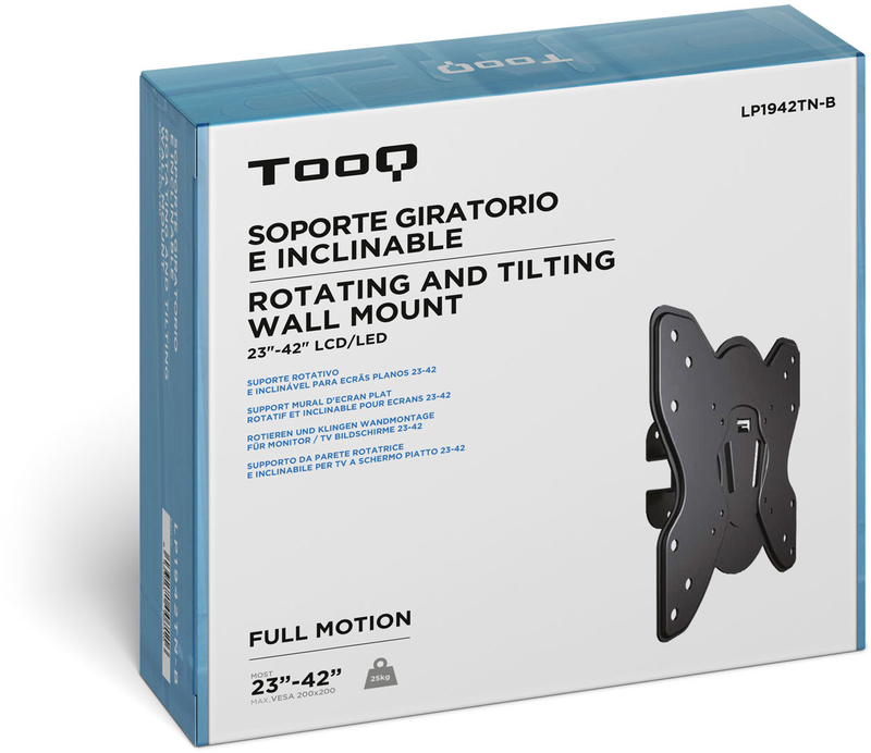 Tooq - Soporte de Pared Tooq 23" a 42" Max. 25kg Negro