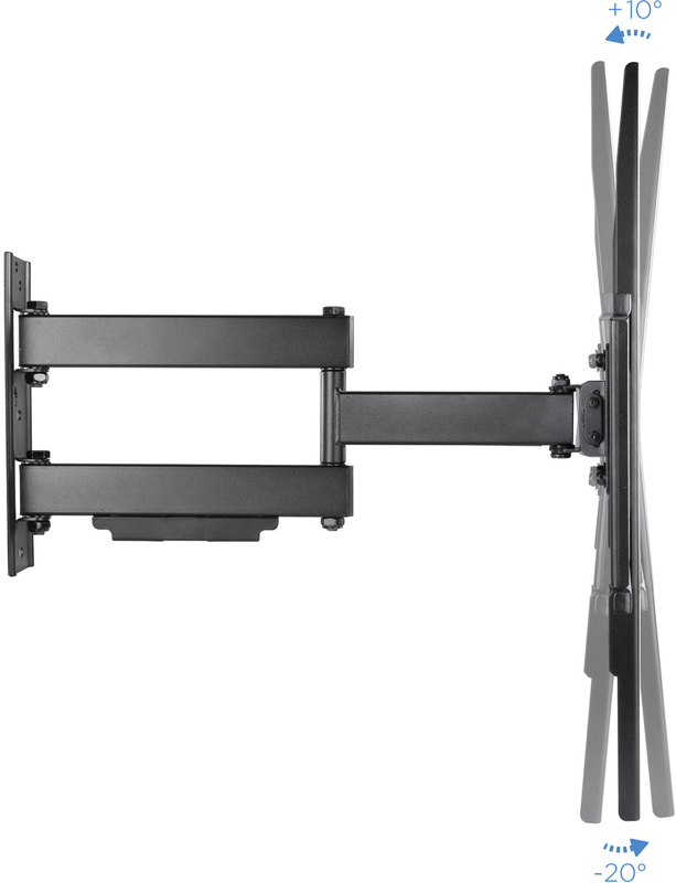 Tooq - Soporte de Pared Tooq Tilt 3 Pivots 37" a 70" Max. 50kg Negro