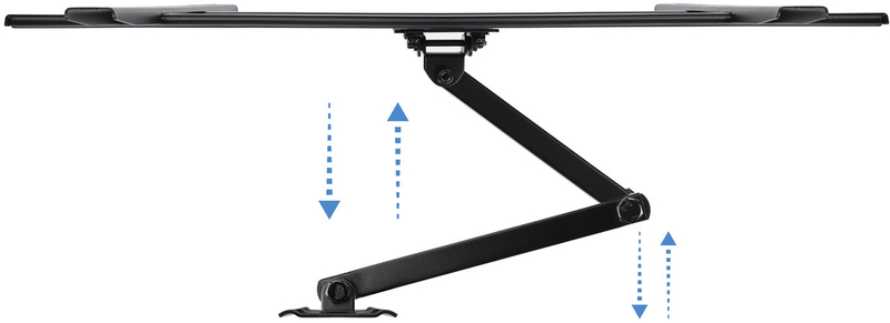 Tooq - Soporte de Pared Tooq Tilt 3 Pivots 37" a 70" Max. 50kg Negro