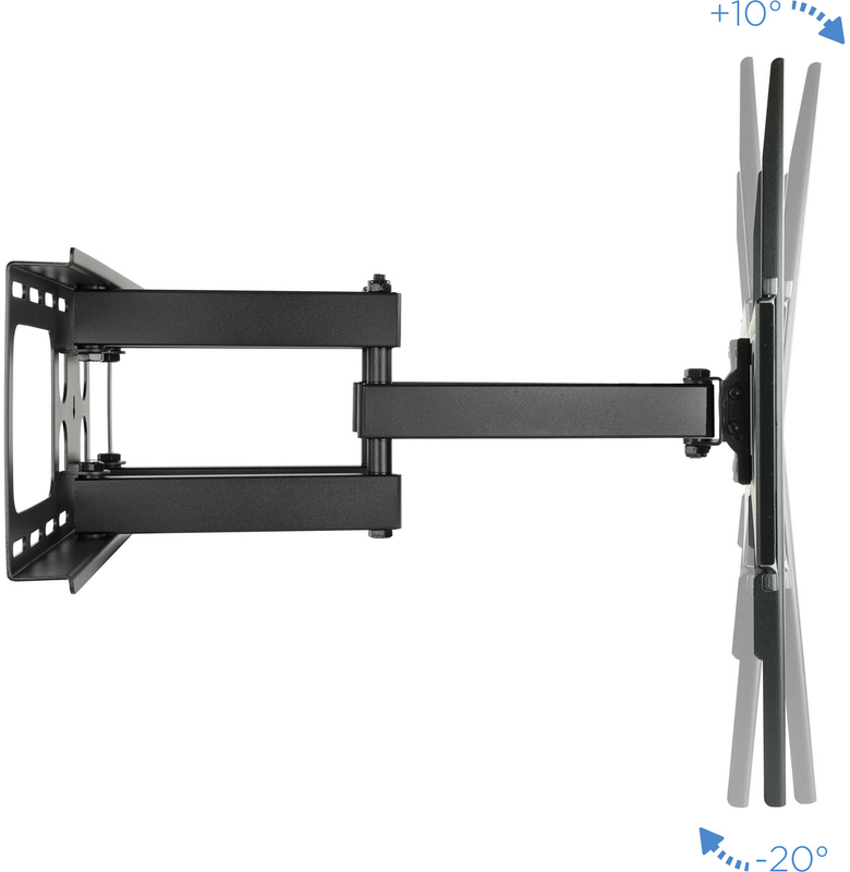 Tooq - Soporte de Pared Tooq Tilt 6 Pivots 37" a 70" Max. 50kg Negro