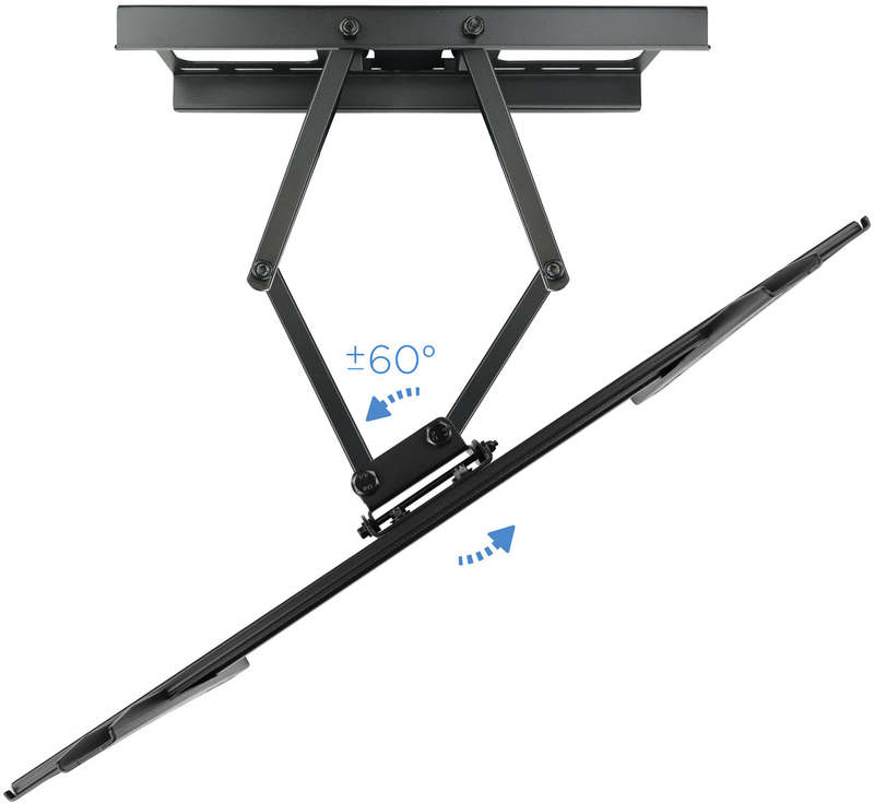 Tooq - Soporte de Pared Tooq Tilt 6 Pivots 37" a 70" Max. 50kg Negro