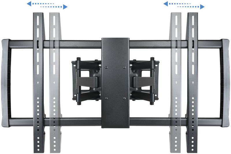 Tooq - Soporte de Pared Tooq Tilt 6 Pivots 60" a 100" Max. 75kg Negro