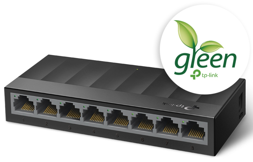 TP-Link - Switch TP-Link LS1008G 8 Portas Gigabit Litewave Plástico