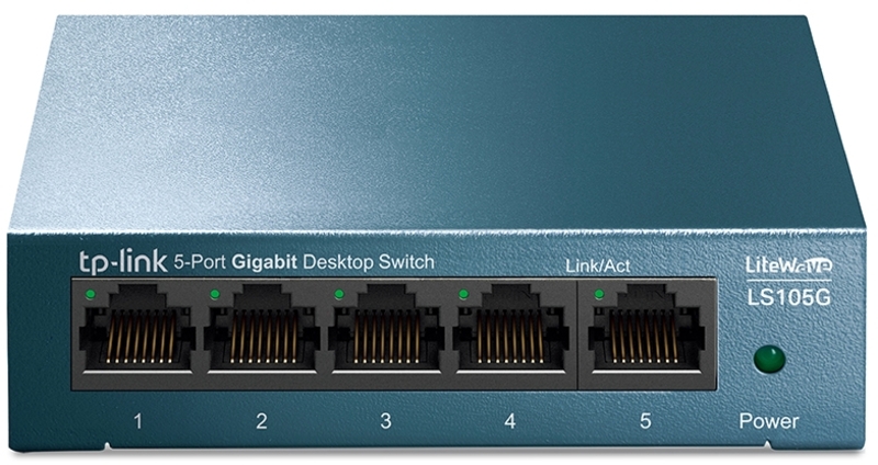 TP-Link - Switch TP-Link LS105G 5 Portas Gigabit Litewave Metal