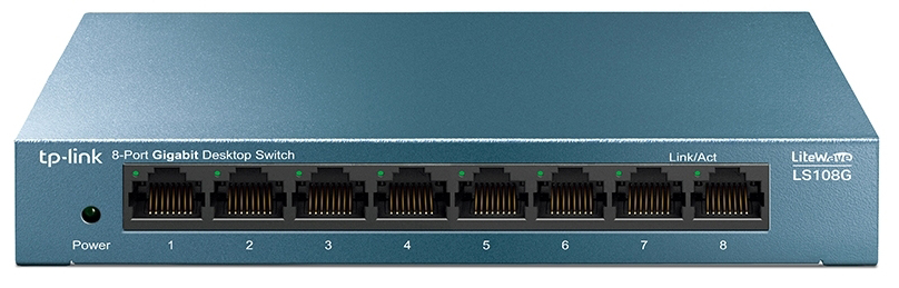 TP-Link - Switch TP-Link LS108G 8 Portas Gigabit Litewave Metal