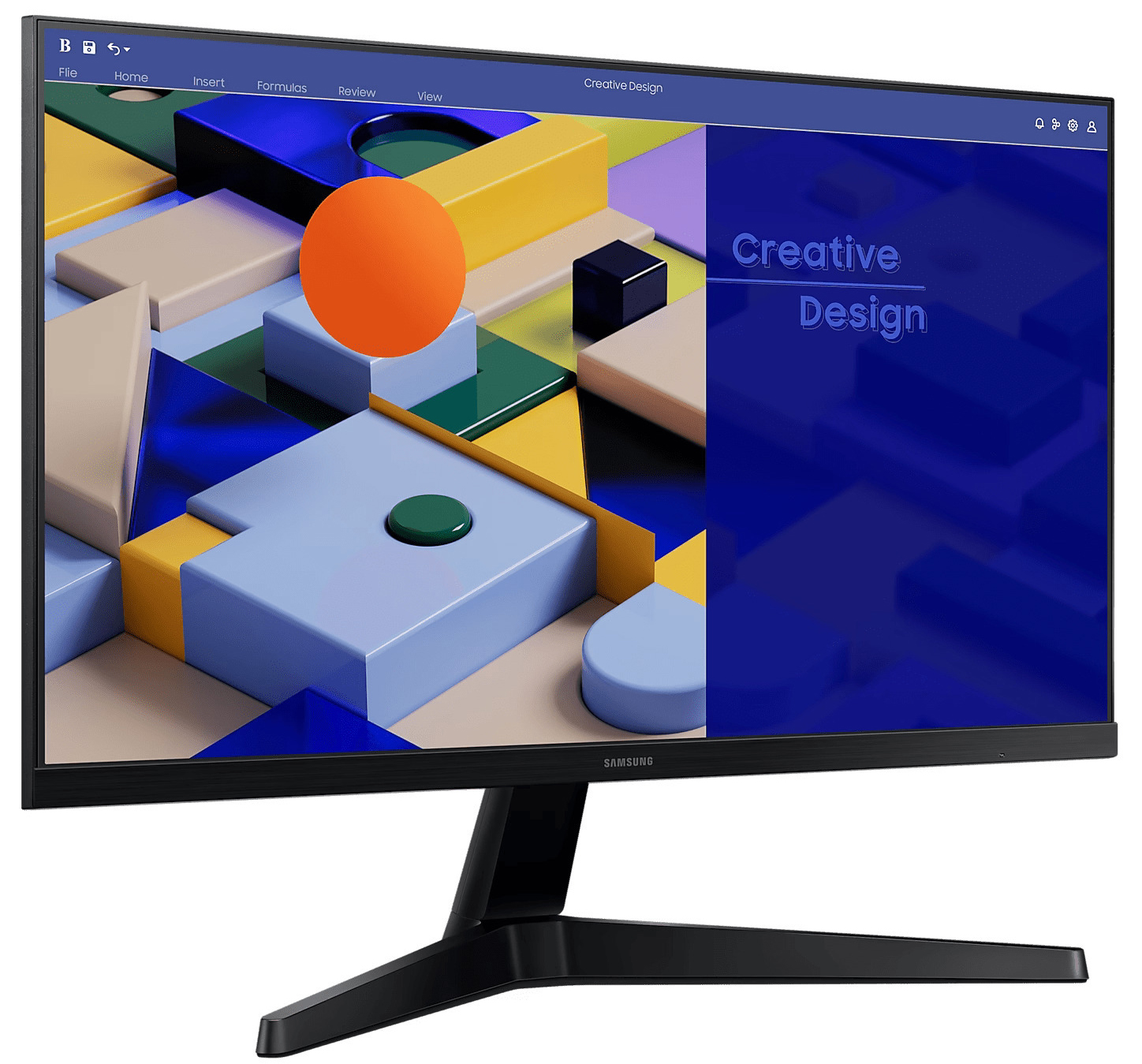 Samsung - Monitor Samsung Essential 24" IPS FHD 75Hz 5ms