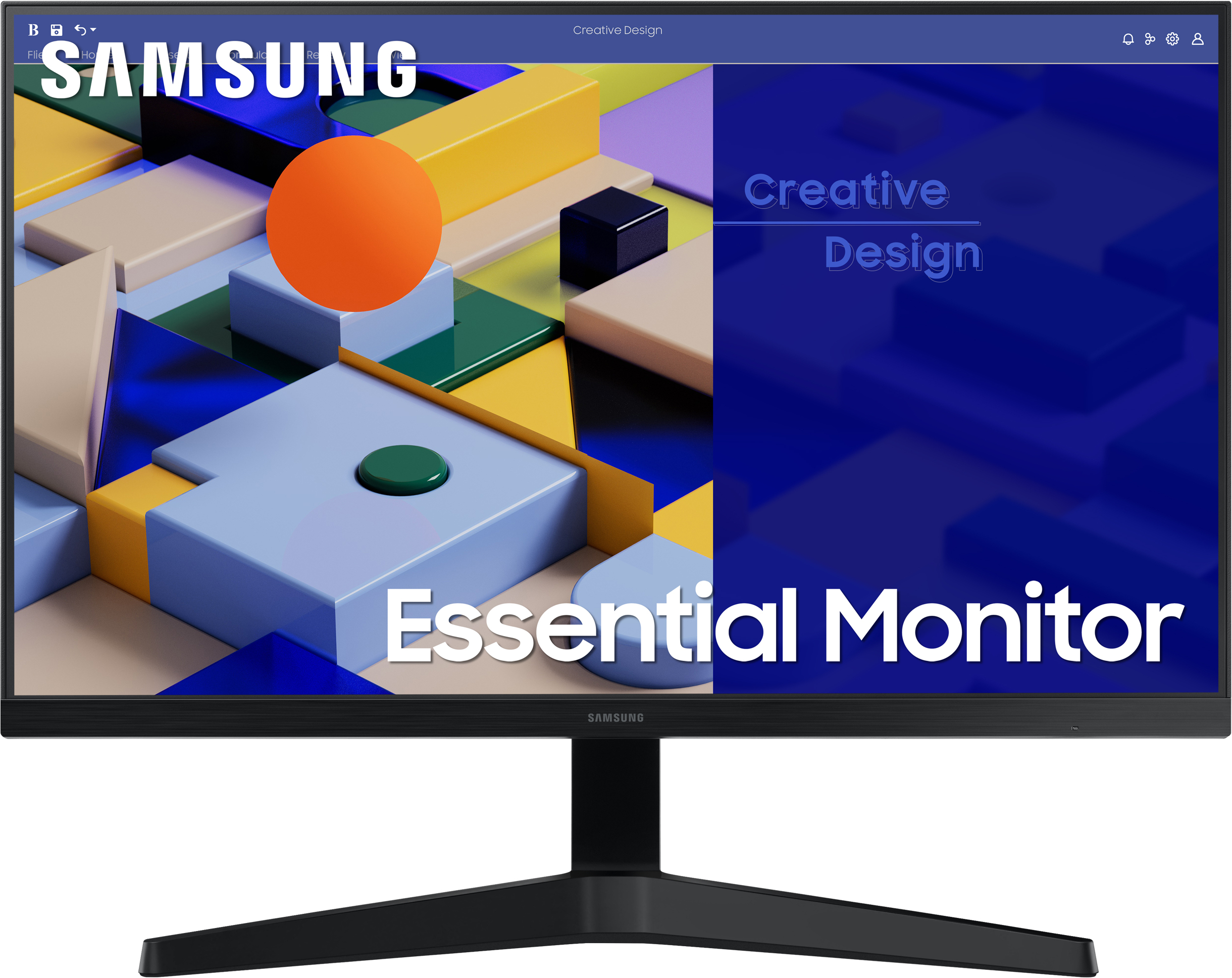 Samsung - Monitor Samsung Essential 27" IPS FHD 75Hz 5ms