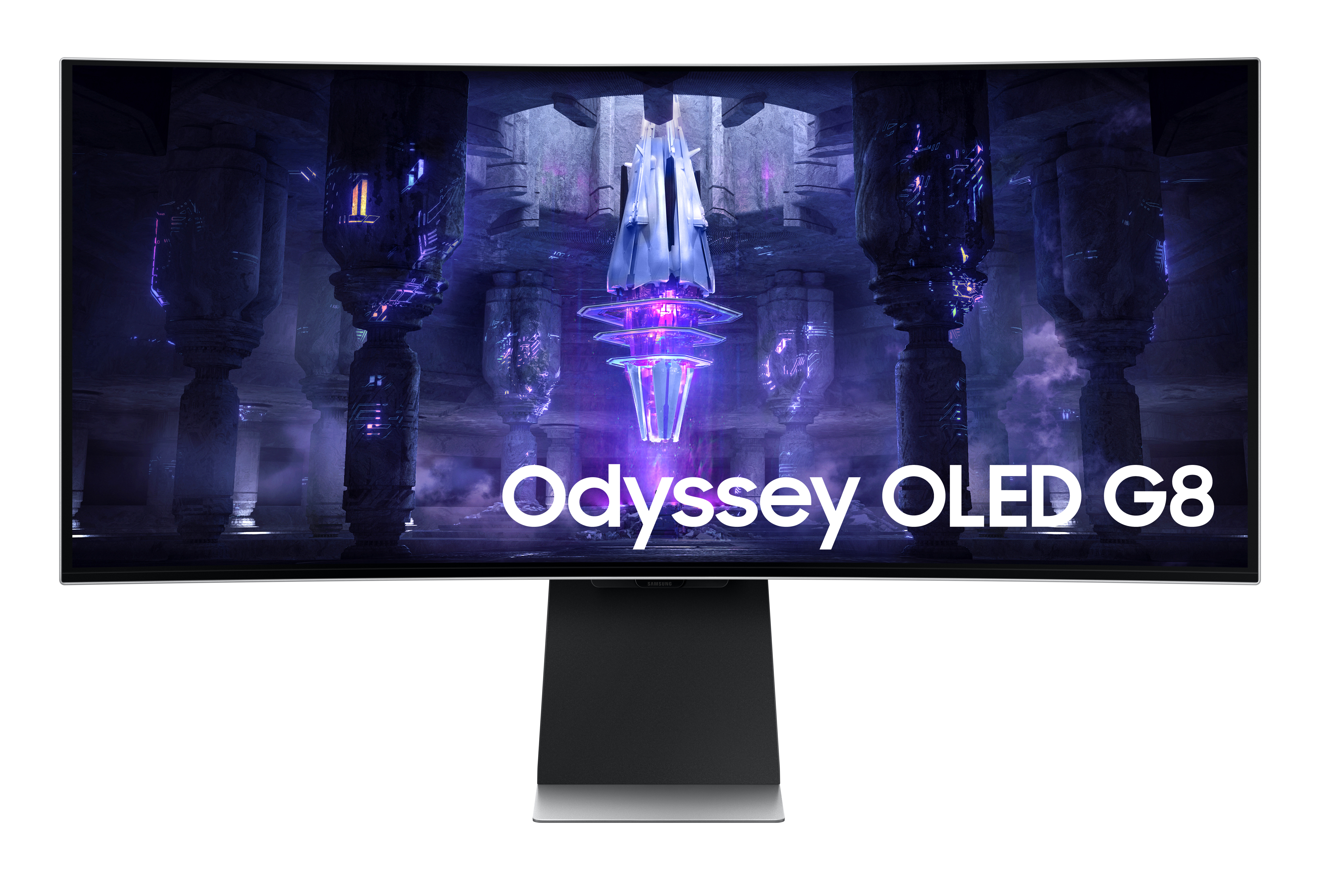 Samsung - Monitor Curvo Samsung Odyssey G8 34" G85SB OLED UWQHD 175Hz 0.1ms FreeSync Premium HDR True Black 400 Smart Monitor