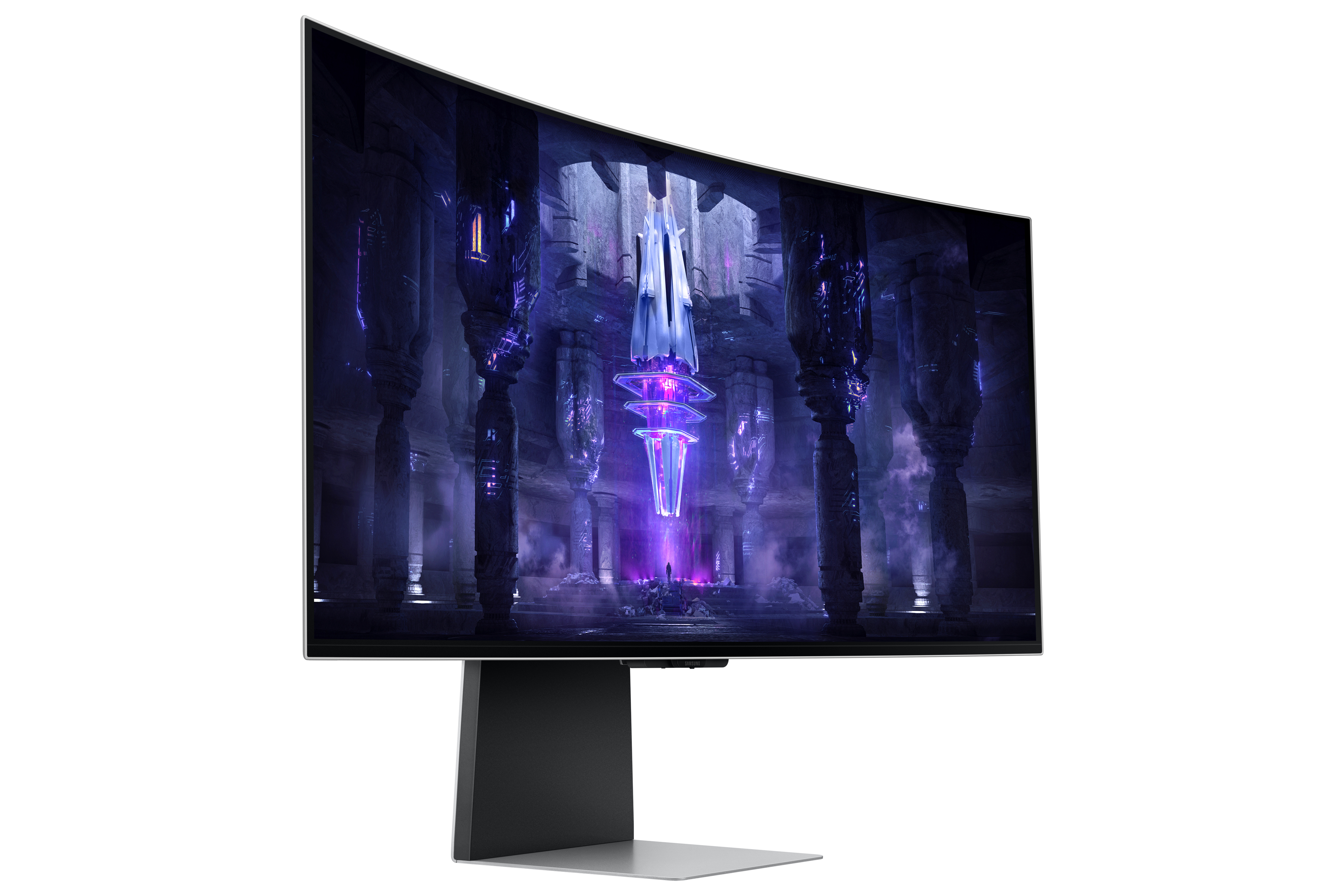 Samsung - Monitor Curvo Samsung Odyssey G8 34" G85SB OLED UWQHD 175Hz 0.1ms FreeSync Premium HDR True Black 400 Smart Monitor