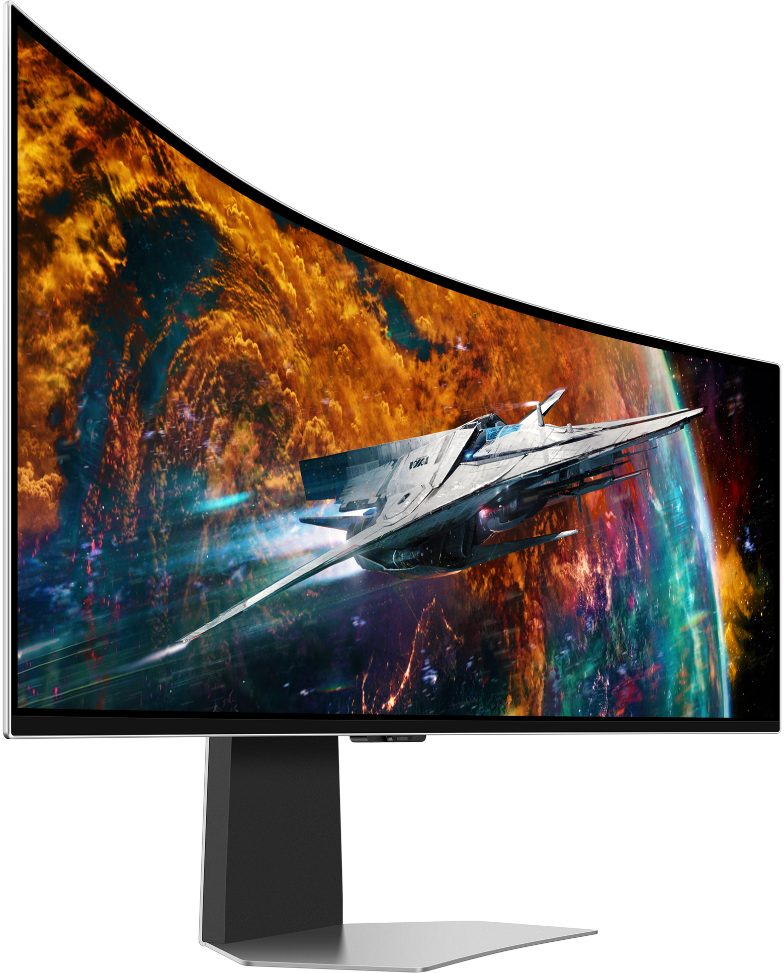 Samsung - Monitor Curvo Samsung Odyssey G9 49" G95SC OLED 5K UHD 240Hz 0.03ms FreeSync Premium Pro