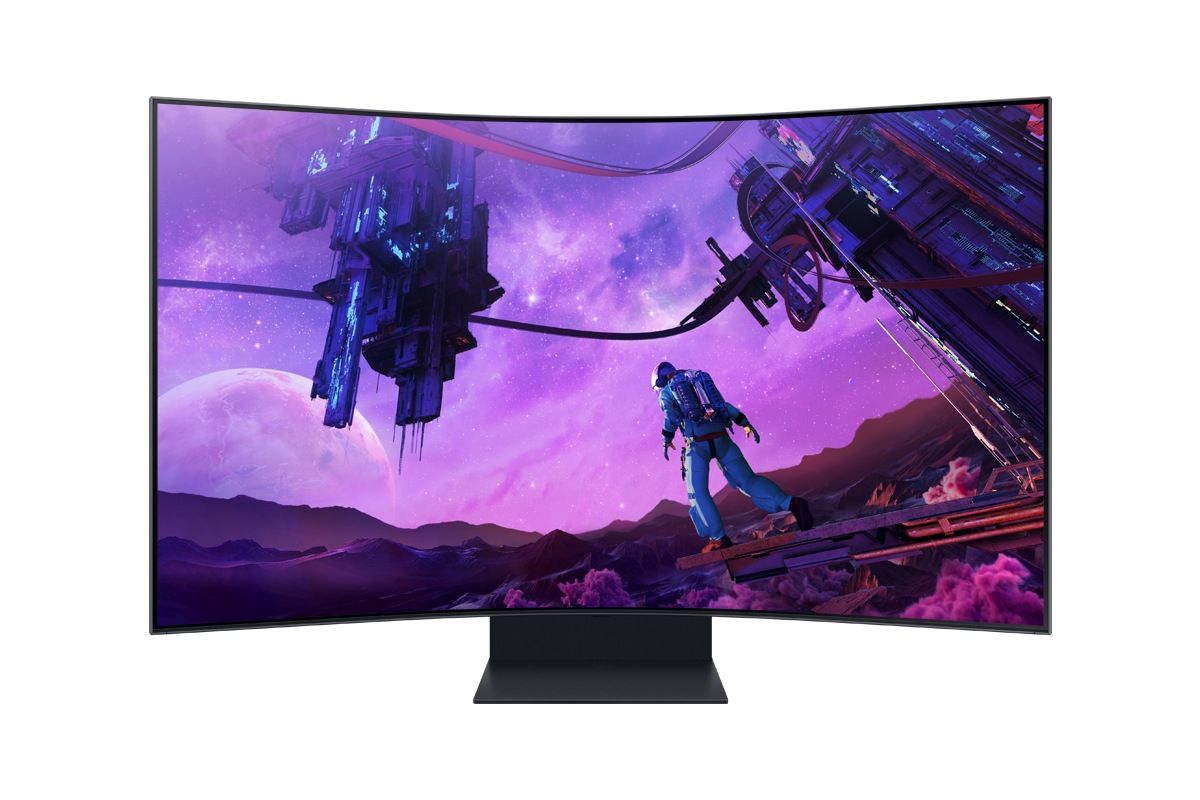 Samsung - Monitor Curvo Samsung Odyssey 55" Ark G97NB VA 4K 165Hz 0.03ms FreeSync Premium Pro