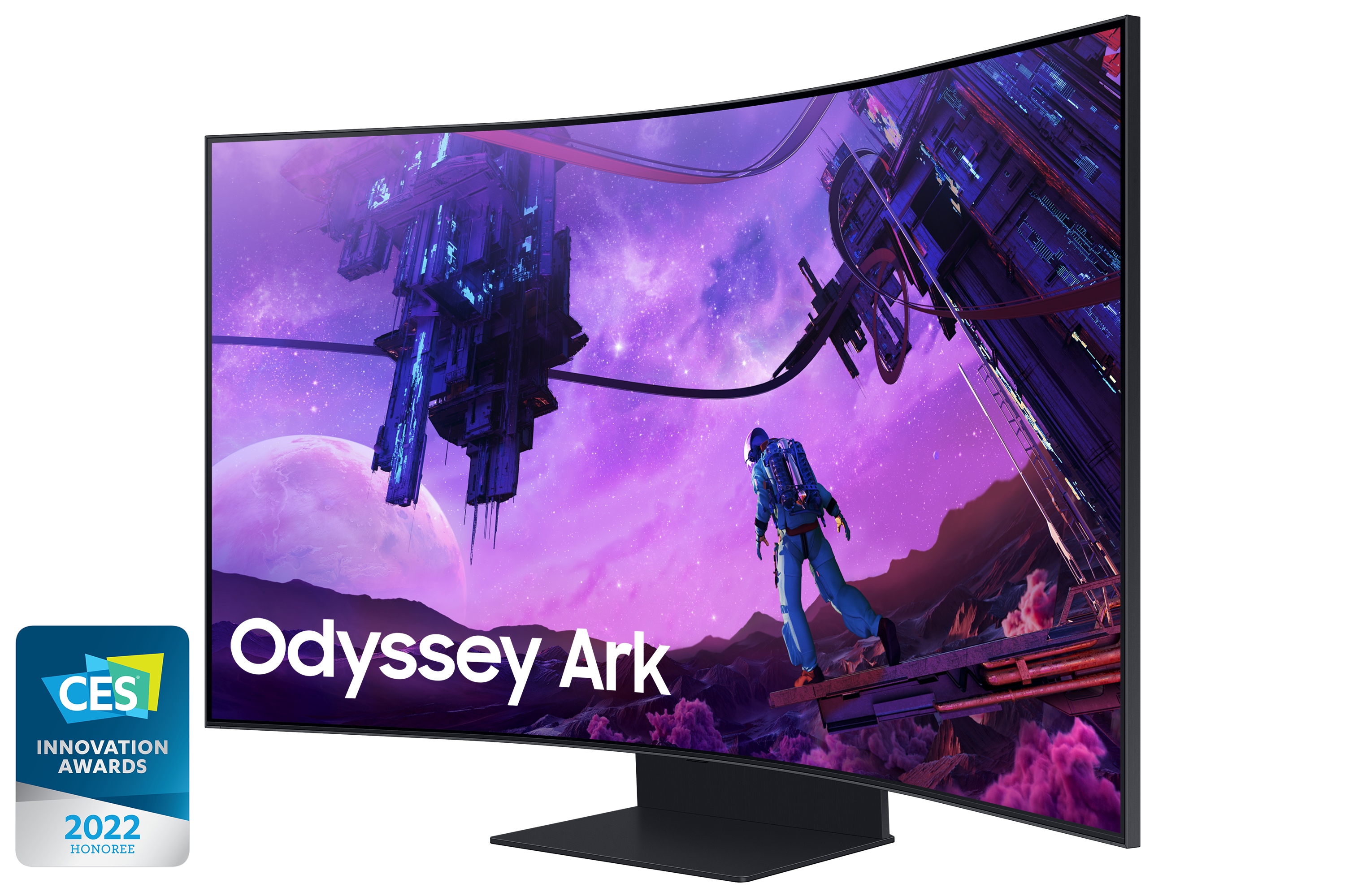 Samsung - Monitor Curvo Samsung Odyssey 55" Ark G97NB VA 4K 165Hz 0.03ms FreeSync Premium Pro