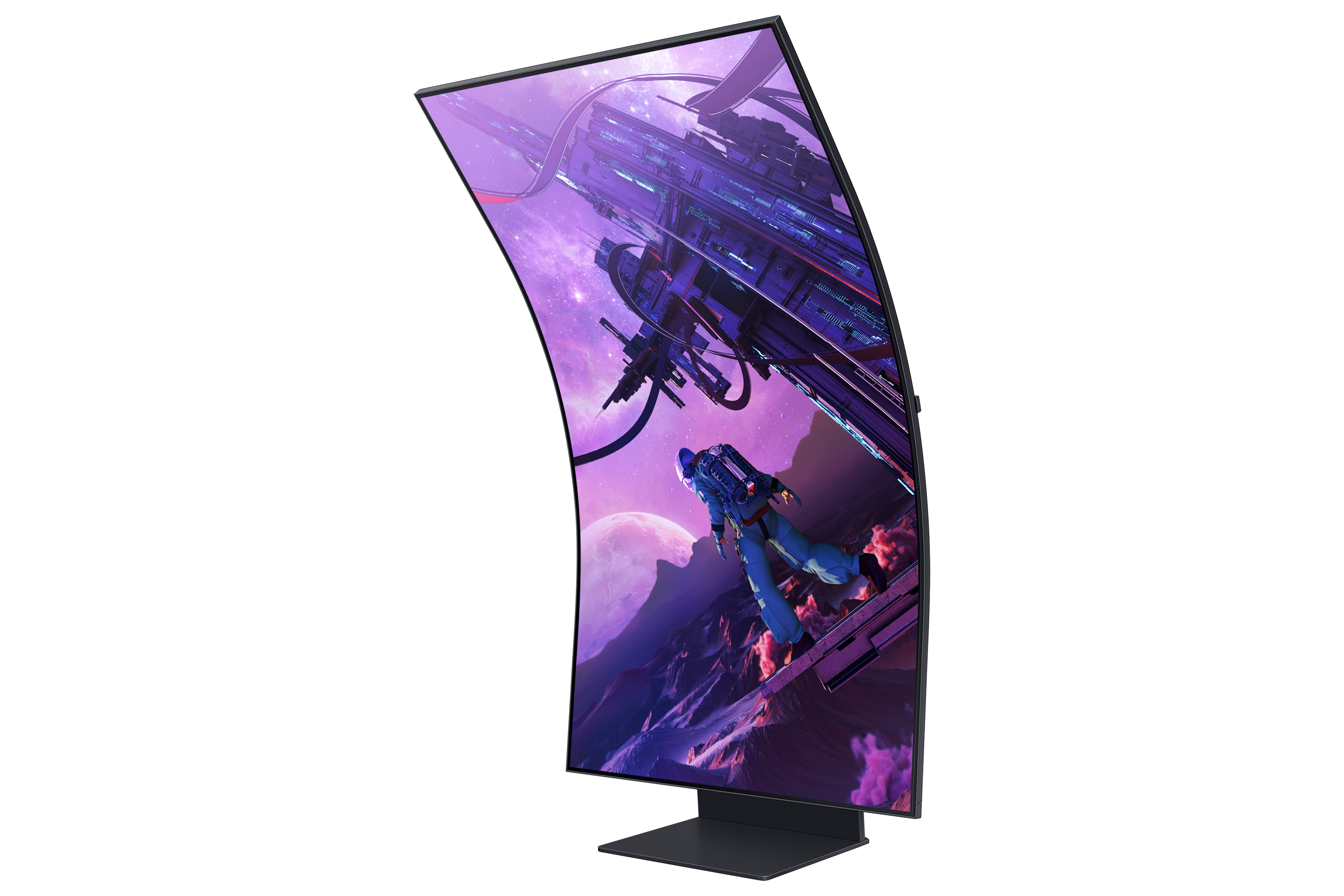 Samsung - Monitor Curvo Samsung Odyssey 55" Ark G97NB VA 4K 165Hz 0.03ms FreeSync Premium Pro