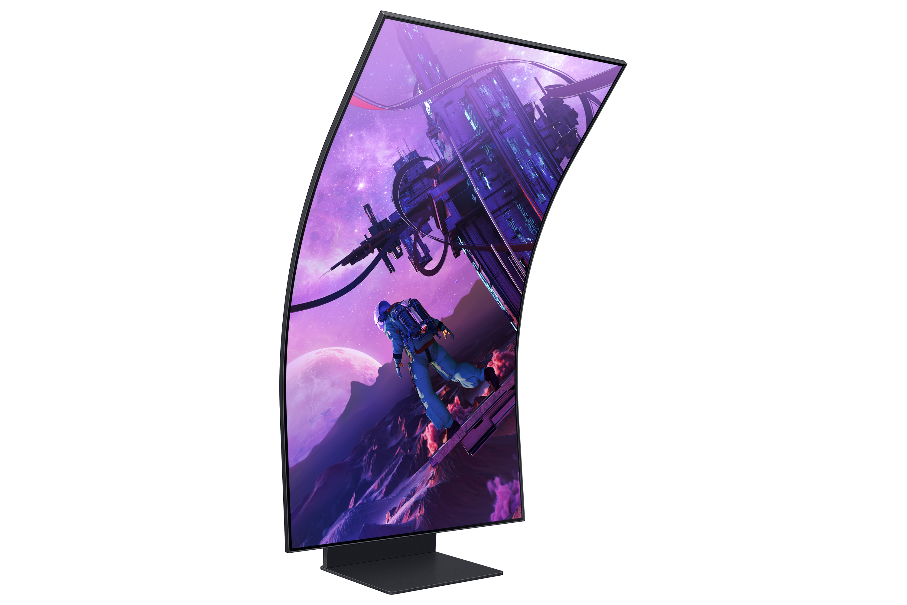 Samsung - Monitor Curvo Samsung Odyssey 55" Ark G97NB VA 4K 165Hz 0.03ms FreeSync Premium Pro